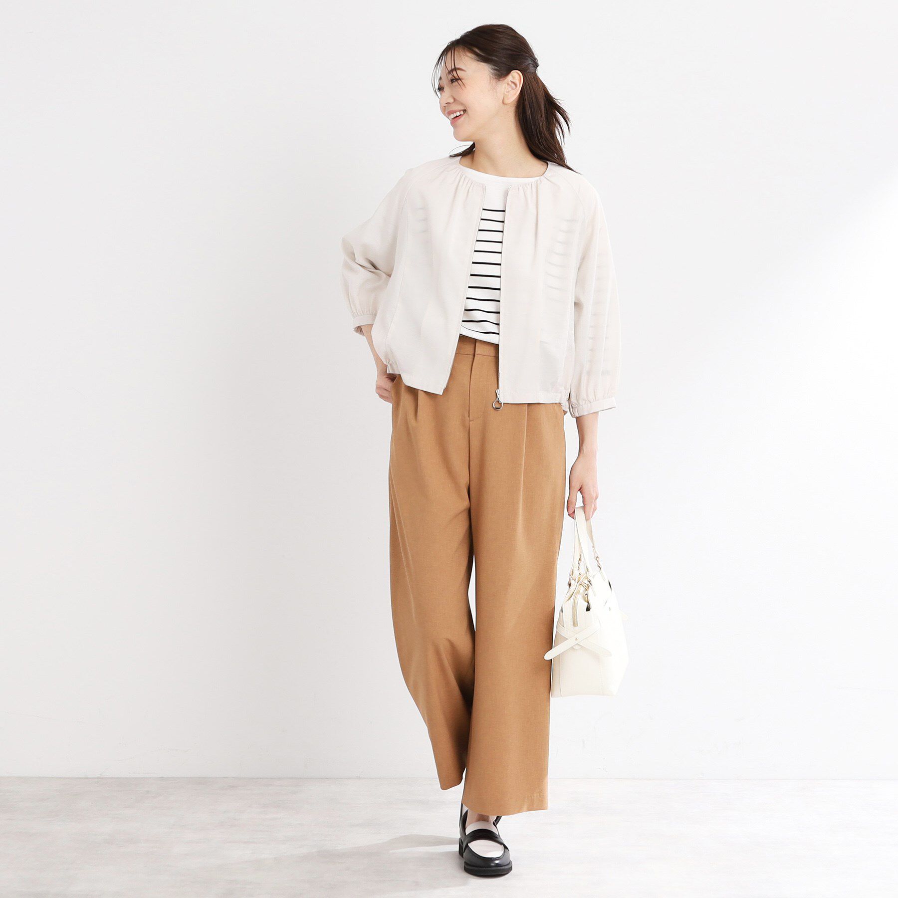 Reflect「【撥水／洗える／セットアップ可】エアリージップアップブルゾン」|ブルゾン・スタジャン|