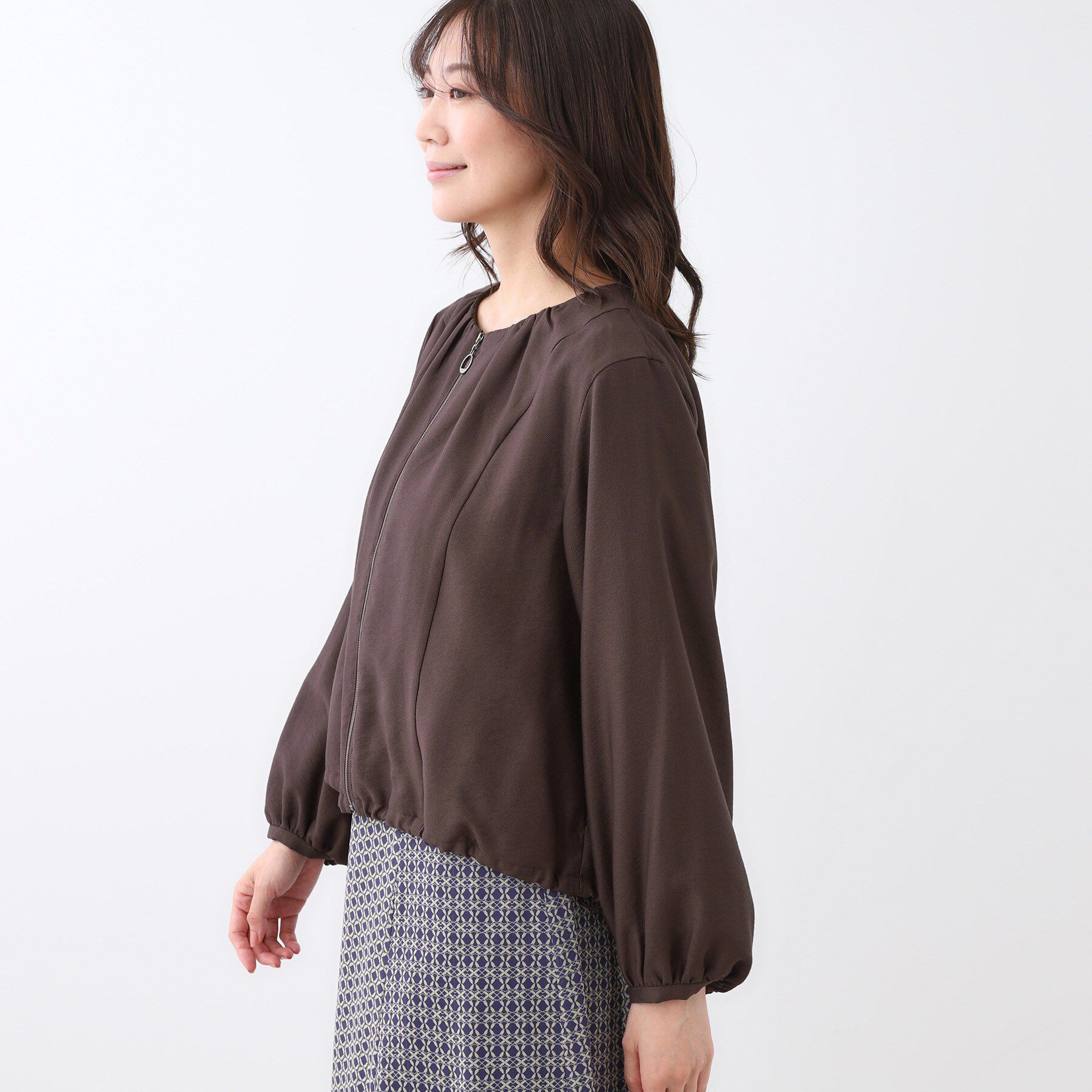 Reflect「【ライトアウター／ゆったり羽織れる／気軽な羽織りに◎】ライトブルゾン」|ブルゾン・スタジャン|