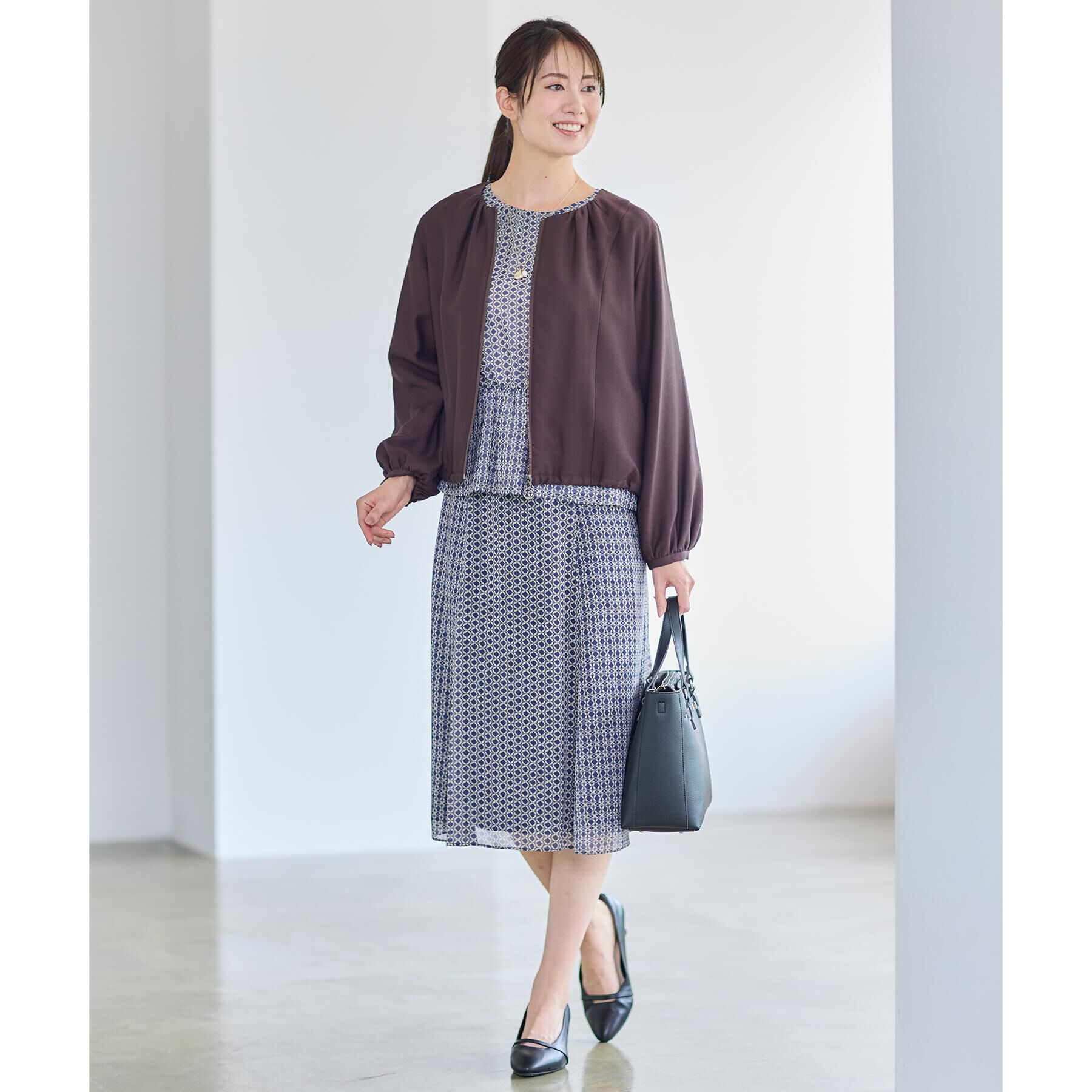 Reflect「【ライトアウター／ゆったり羽織れる／気軽な羽織りに◎】ライトブルゾン」|ブルゾン・スタジャン|