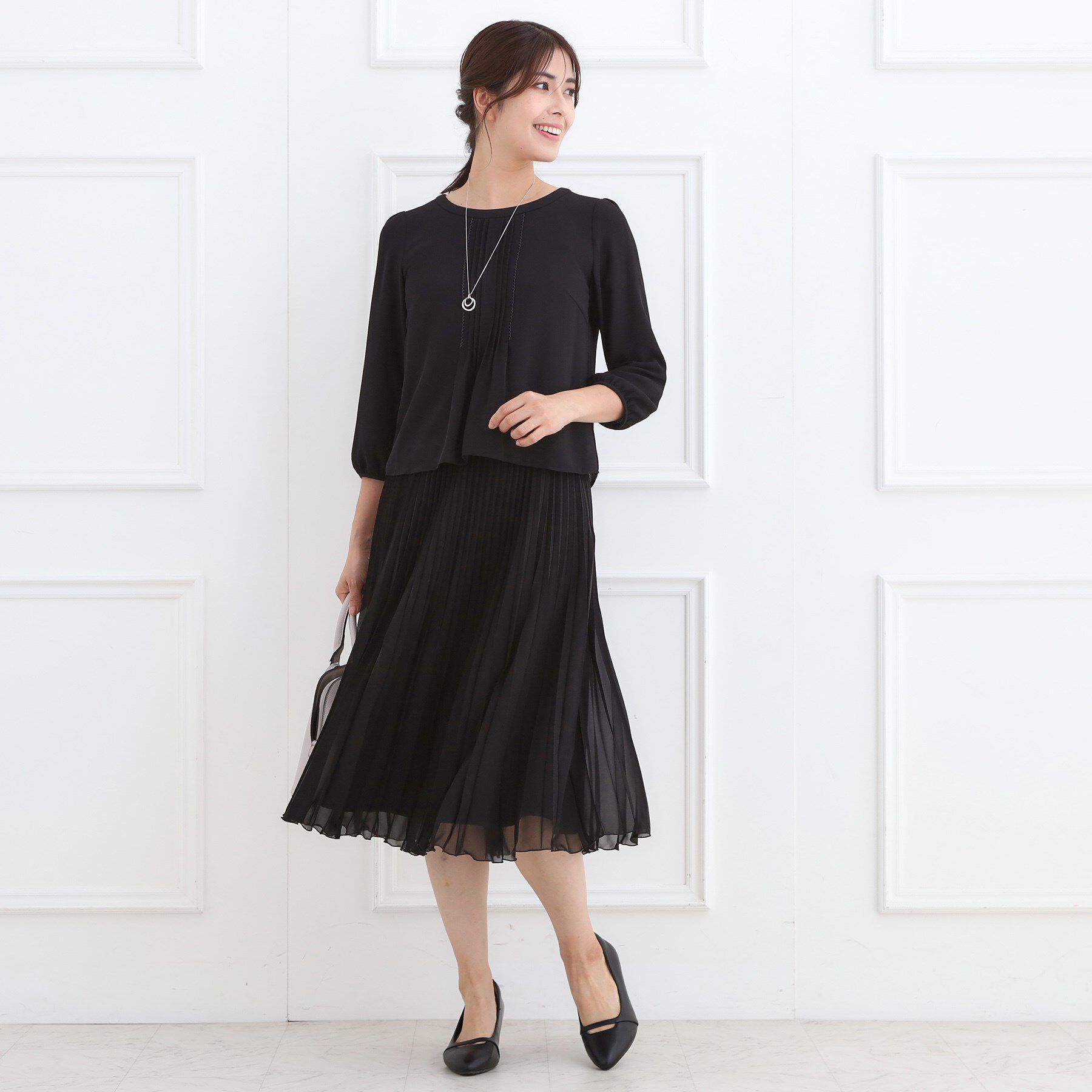 Reflect「【お仕事に◎】ピンタック&times;スカラレースブラウス」|シャツ・ブラウス|