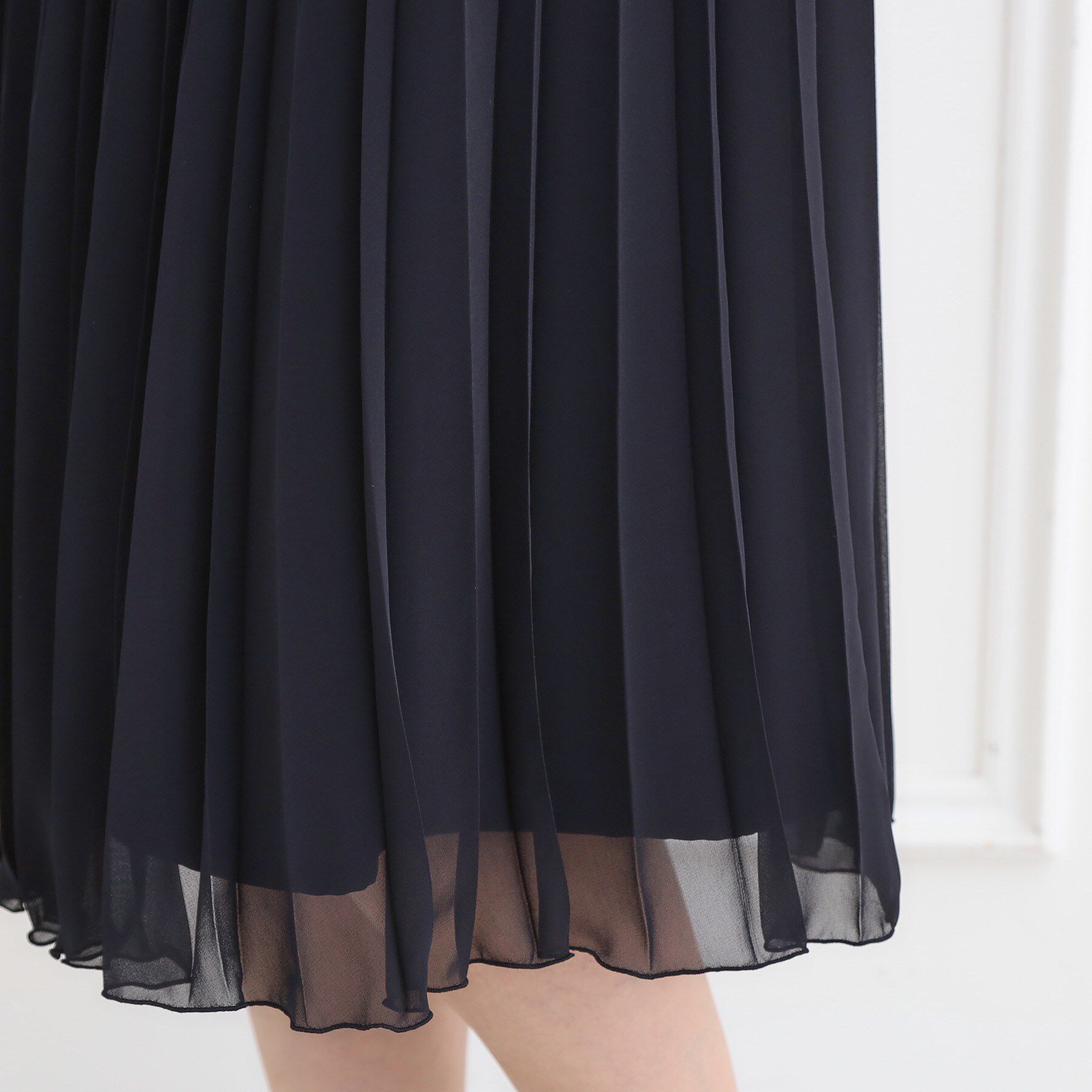 Reflect「【お仕事に◎】シフォンジョーゼットプリーツスカート」|スカート|