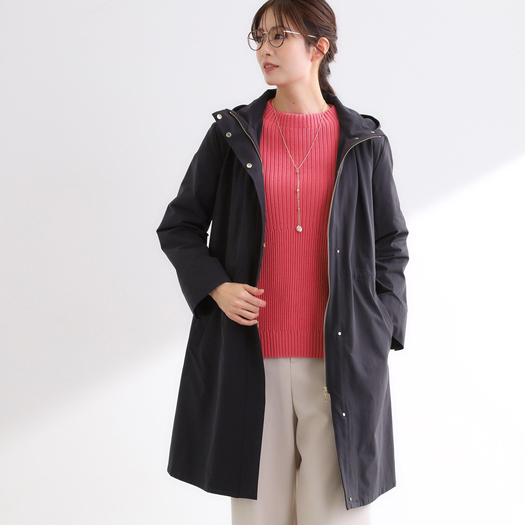 Reflect「【中綿ライナー付き】ライナー付きフーデッドロングコート」|その他|