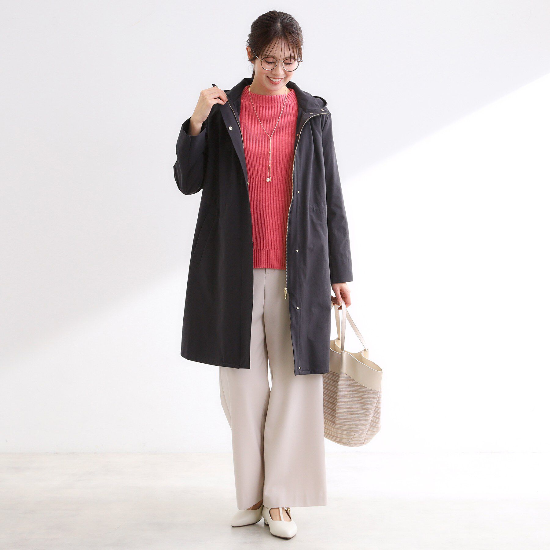 Reflect「【中綿ライナー付き】ライナー付きフーデッドロングコート」|その他|