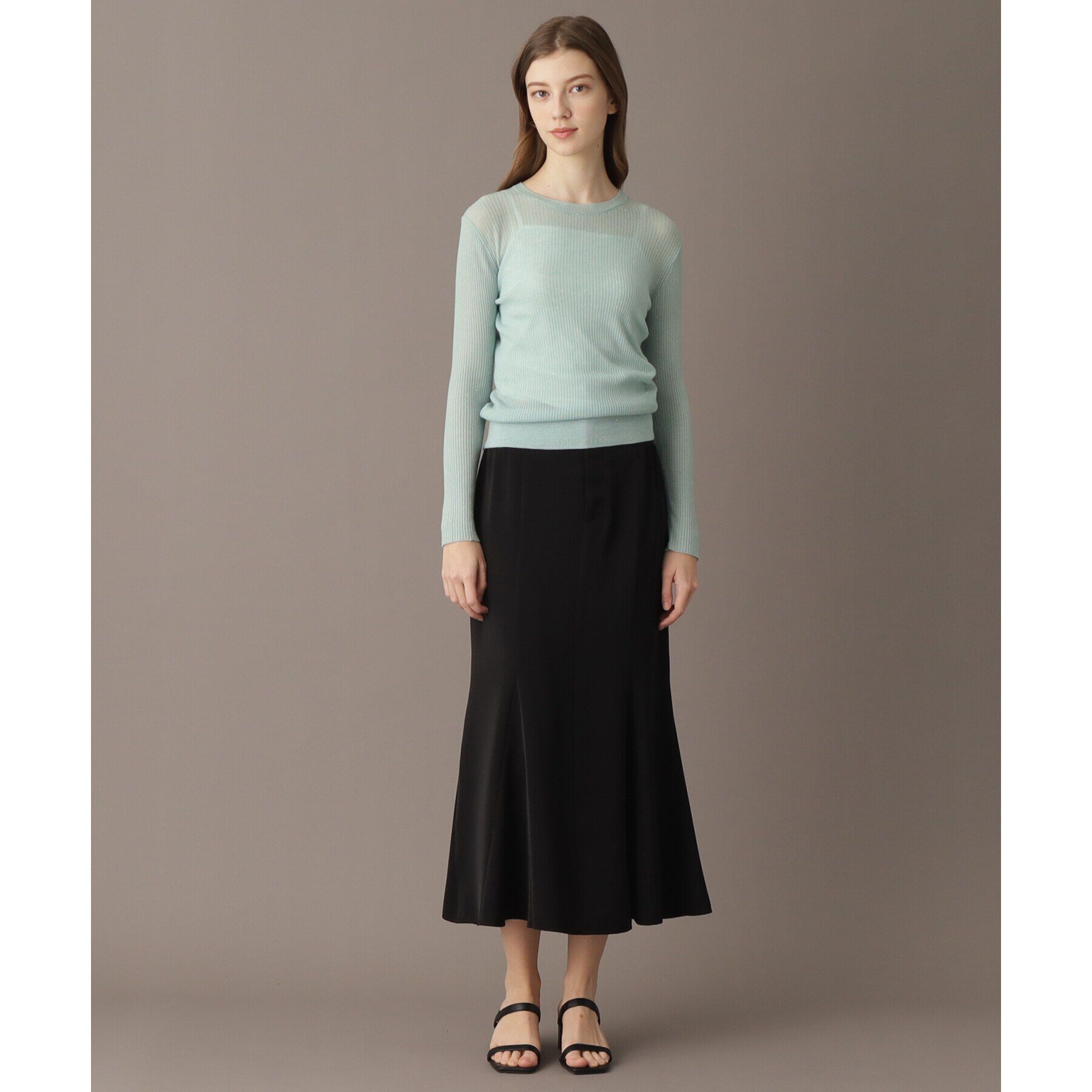 DRESSTERIOR「【エアリー素材/華やか】スパンコールシアーニット」|ニット・セーター|