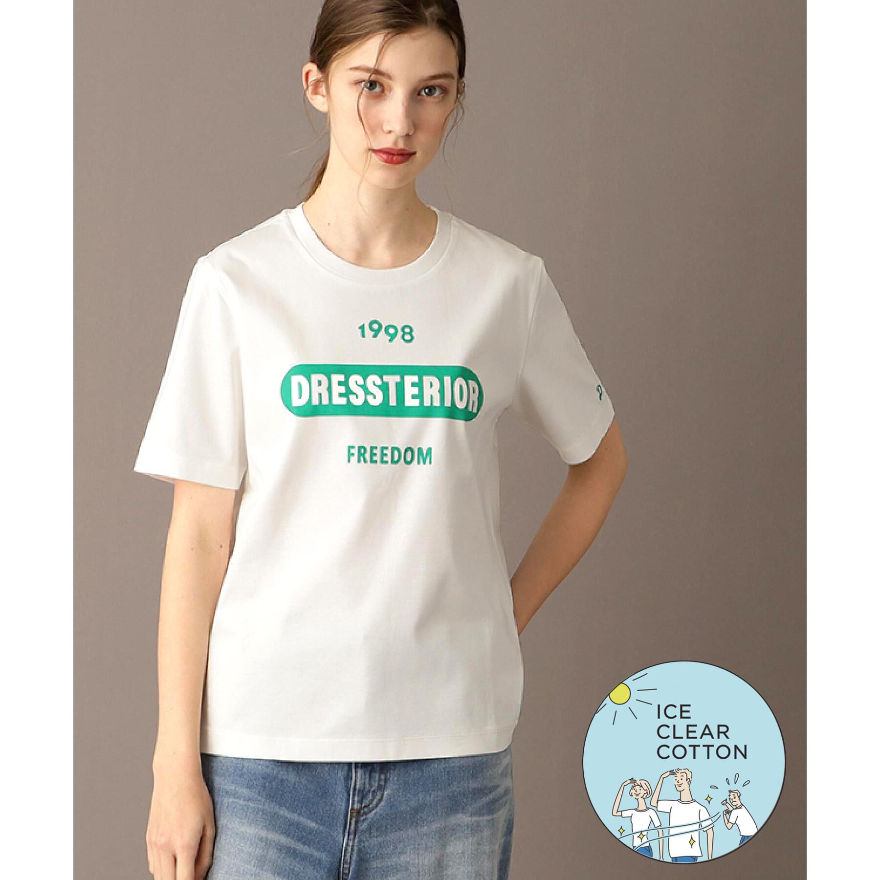 DRESSTERIOR「【接触冷感/抗菌防臭/消臭】ルクア・EC限定アニバーサリーTシャツ」|Tシャツ・カットソー|ホワイト(901)