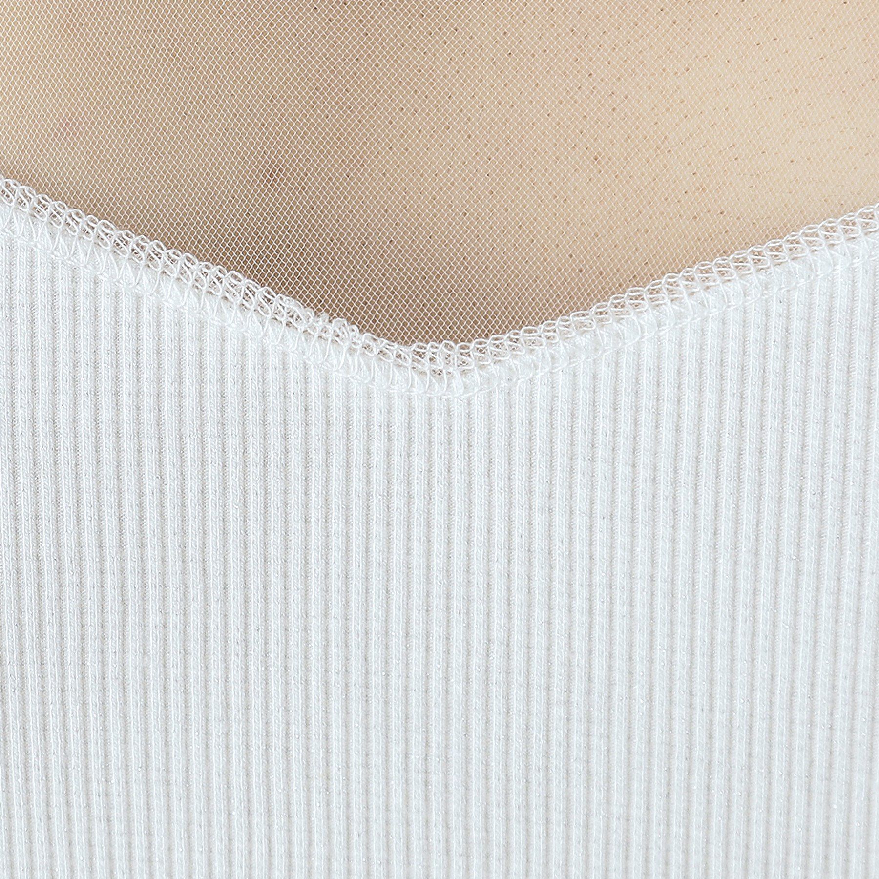 DRESSTERIOR「ラメテレコレギュラータンクトップ」|キャミソール|