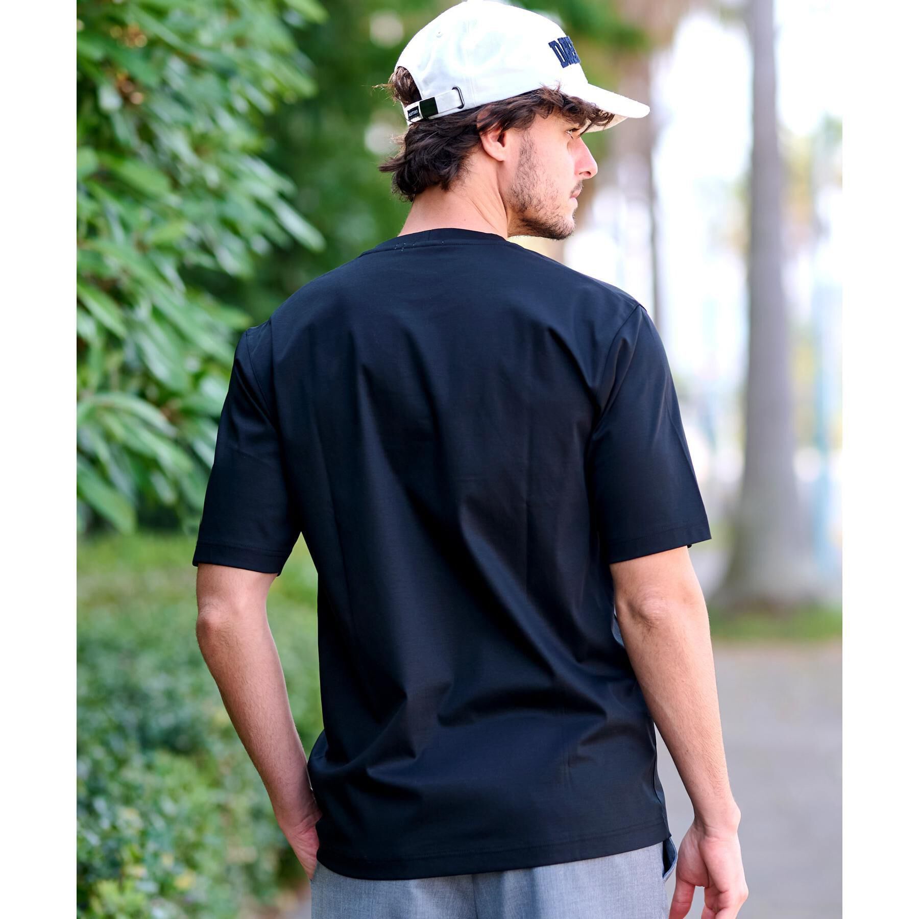 DRESSTERIOR「【接触冷感/抗菌防臭/消臭】ICE CLEAR COTTON ロゴT」|Tシャツ・カットソー|