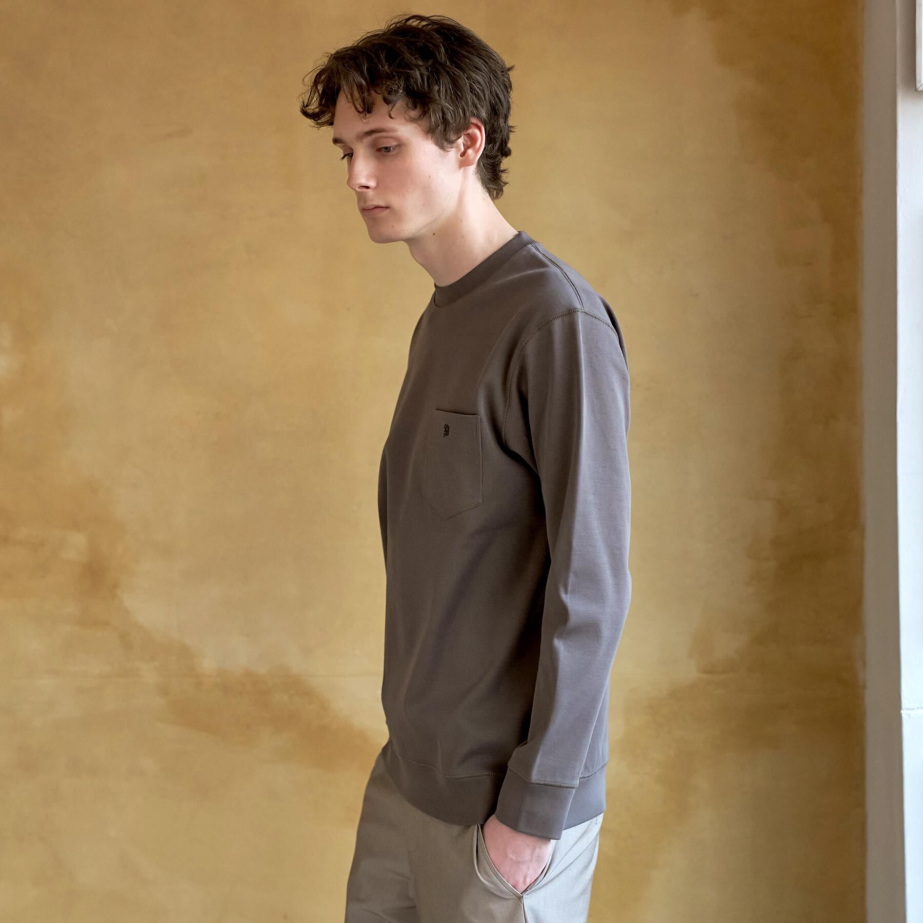 DRESSTERIOR「【抗菌防臭／UVカット／しわ防止】クールデオドラント フライスロングTシャツ」|Tシャツ・カットソー|