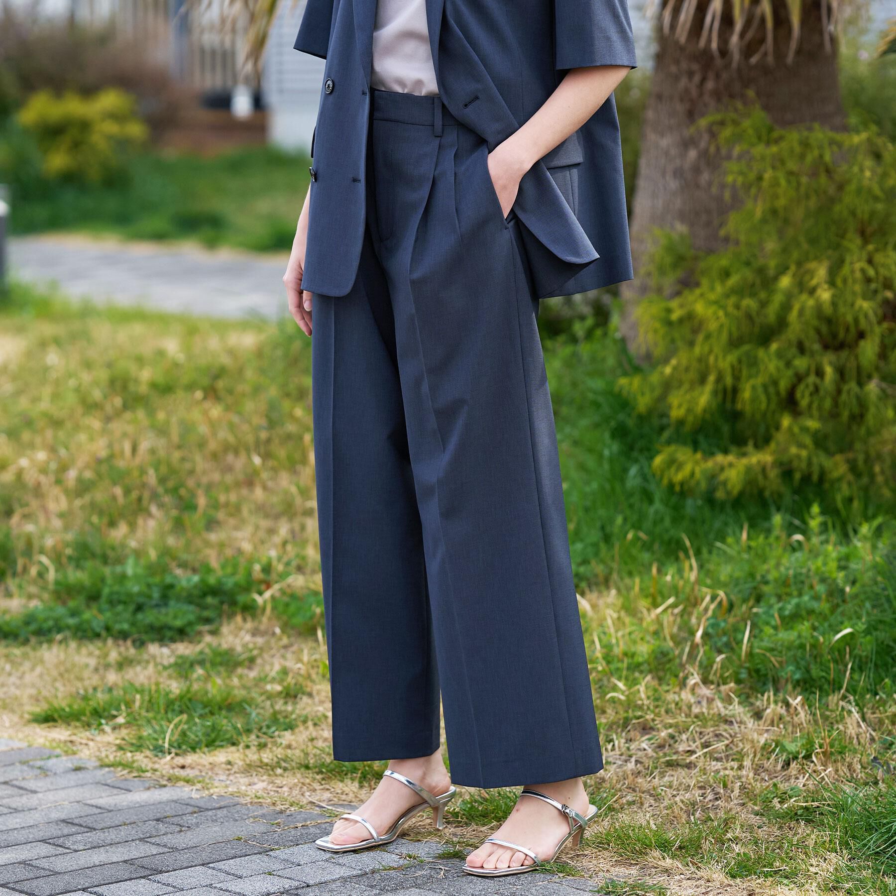 DRESSTERIOR「【otonaMUSE5月号掲載／セットアップ可】ウォッシャブルワイドタックパンツ」|その他|