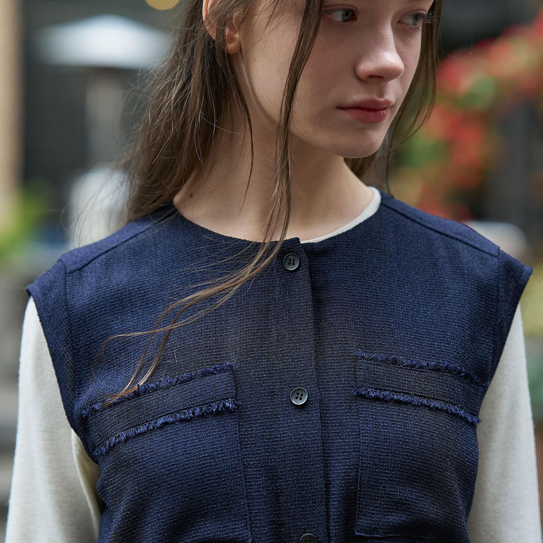 DRESSTERIOR「ウォッシャブル ツイードライク ワンピース」|ワンピース|