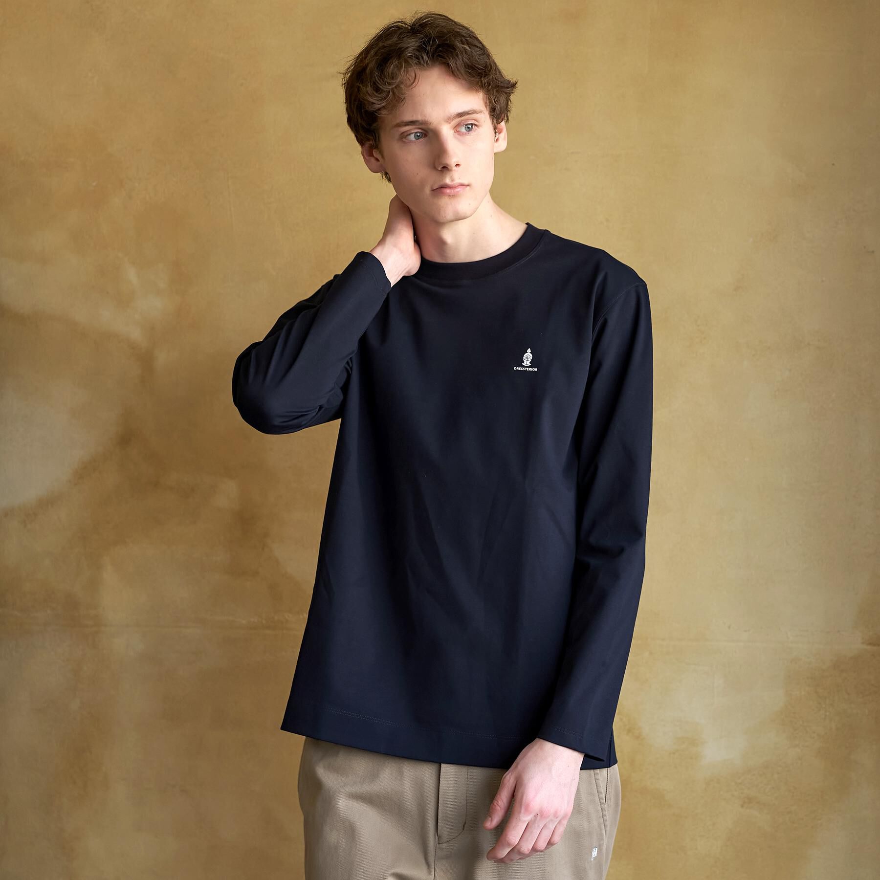 DRESSTERIOR「【接触冷感/UVカット/抗菌防臭/しわ防止】クールデオドラント ロングTシャツ」|Tシャツ・カットソー|