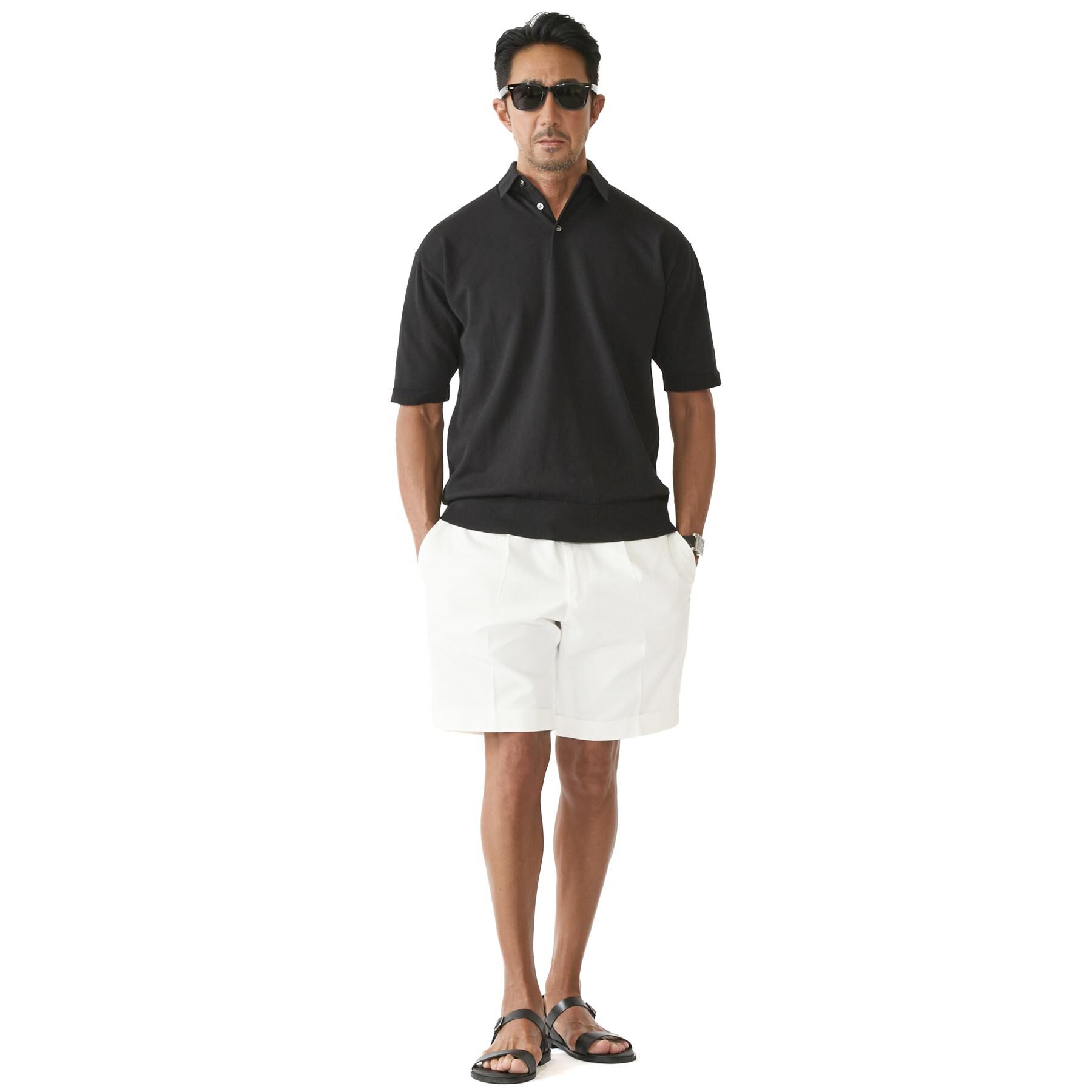 DRESSTERIOR「【干場義雅&times;DRESSTERIOR】ウォッシャブル ニットポロシャツ」|ニット・セーター|