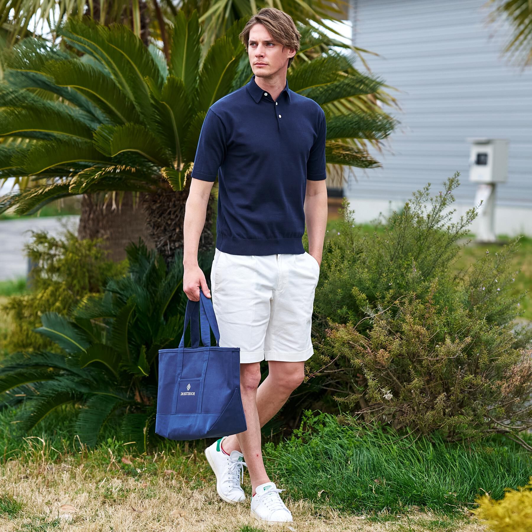 DRESSTERIOR「【干場義雅&times;DRESSTERIOR】ウォッシャブル ニットポロシャツ」|ニット・セーター|