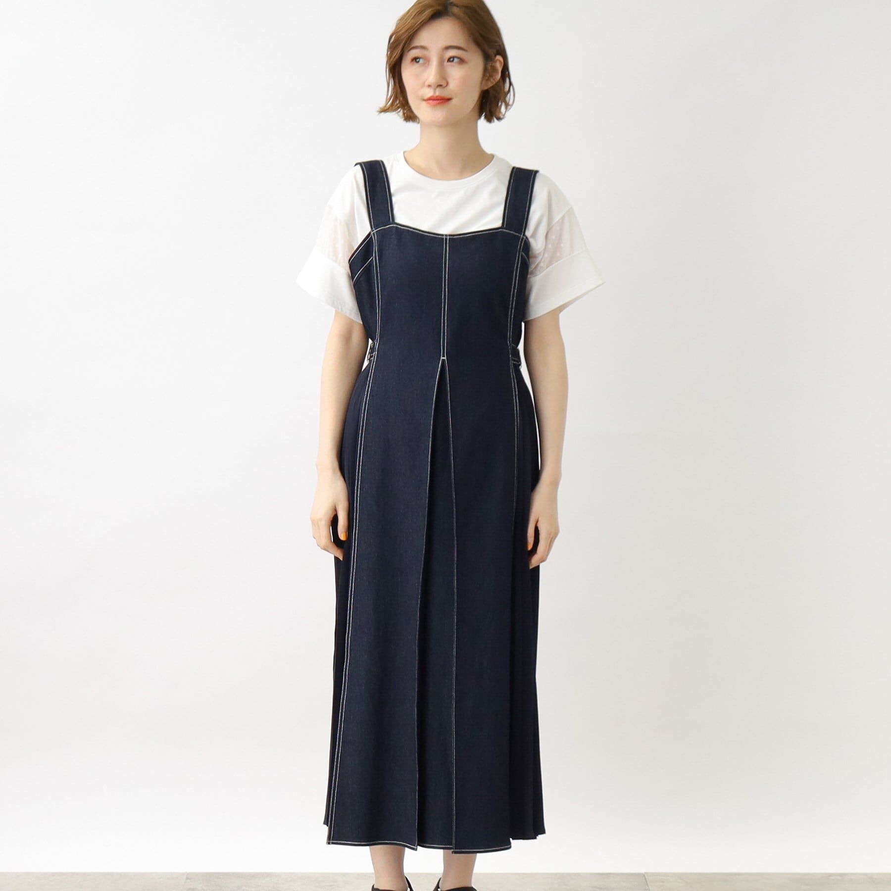 grove「キレイに決まる!脇プリーツジャンドレ」|ワンピース|