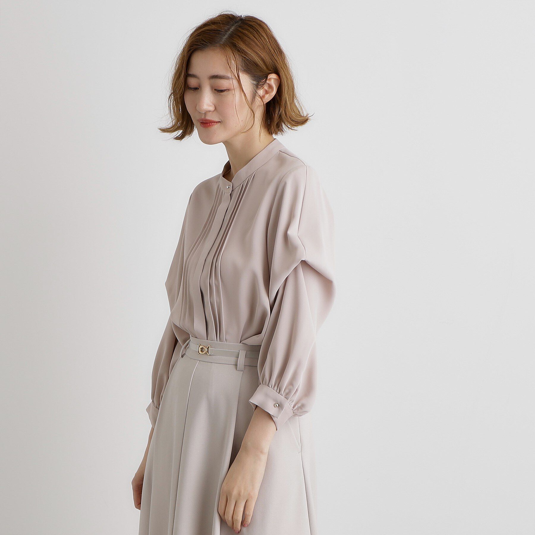 grove「2WAYタックスリーブブラウス」|シャツ・ブラウス|