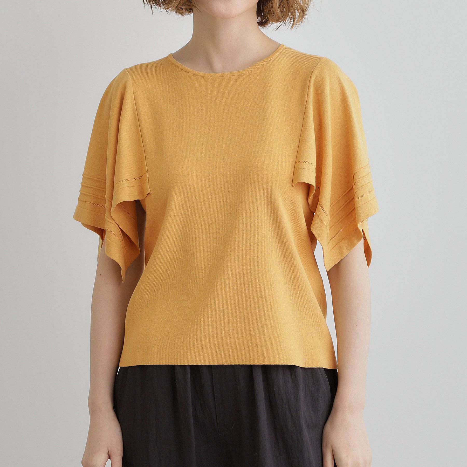 grove「ハンカチスリーブニットプルオーバー」|ニット・セーター|