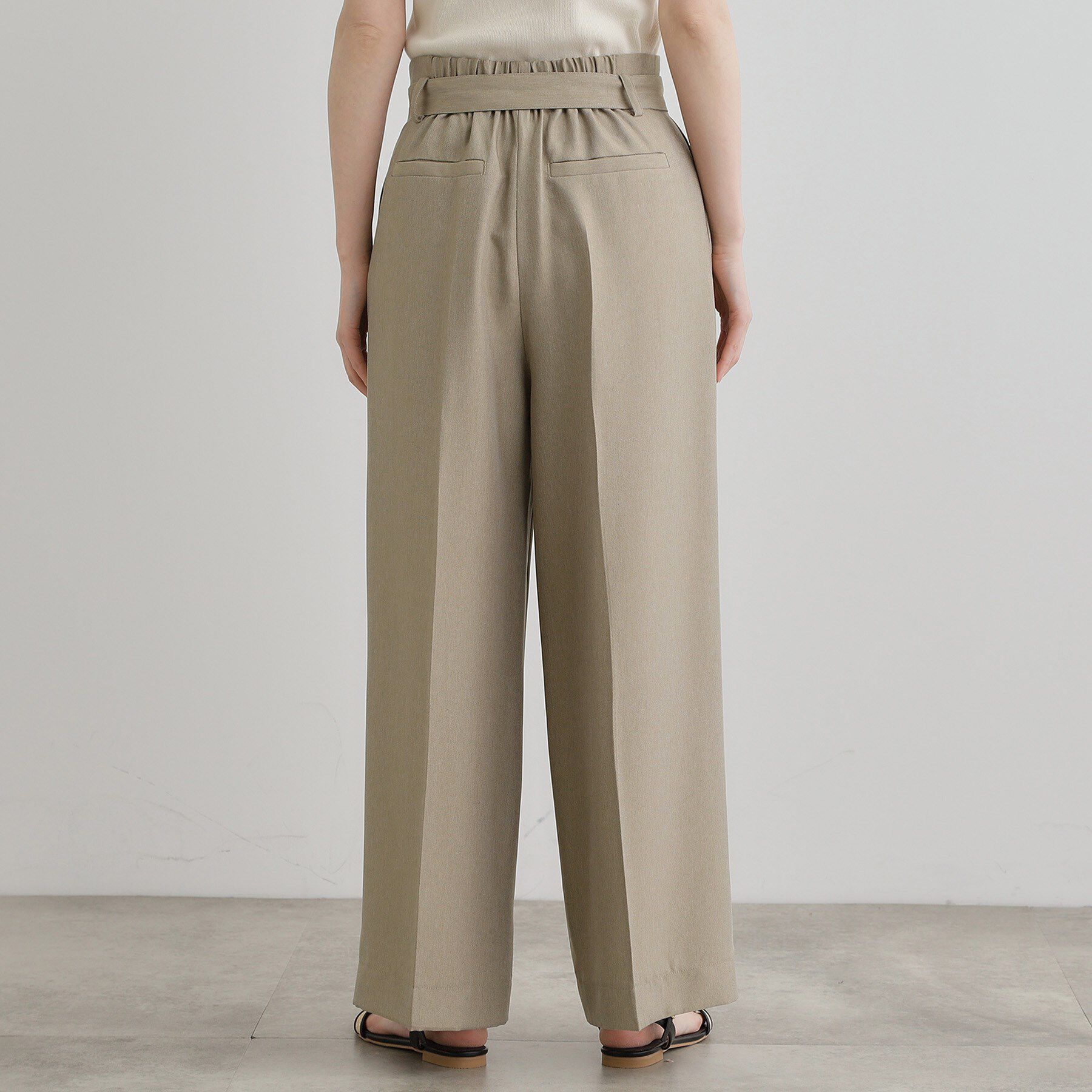 grove「デニムライクベルト付きワイドパンツ」|その他|