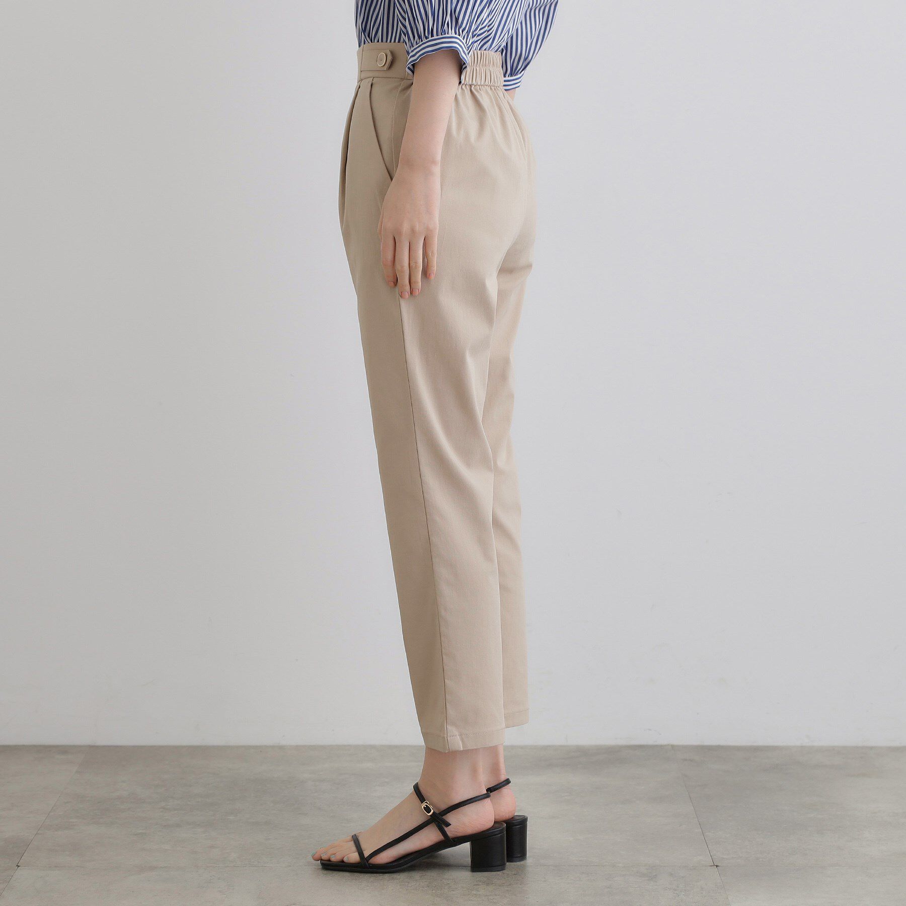 grove「低身長さん向け－3cm丈【接触冷感】サマーハイパーストレッチテーパードパンツ」|その他|