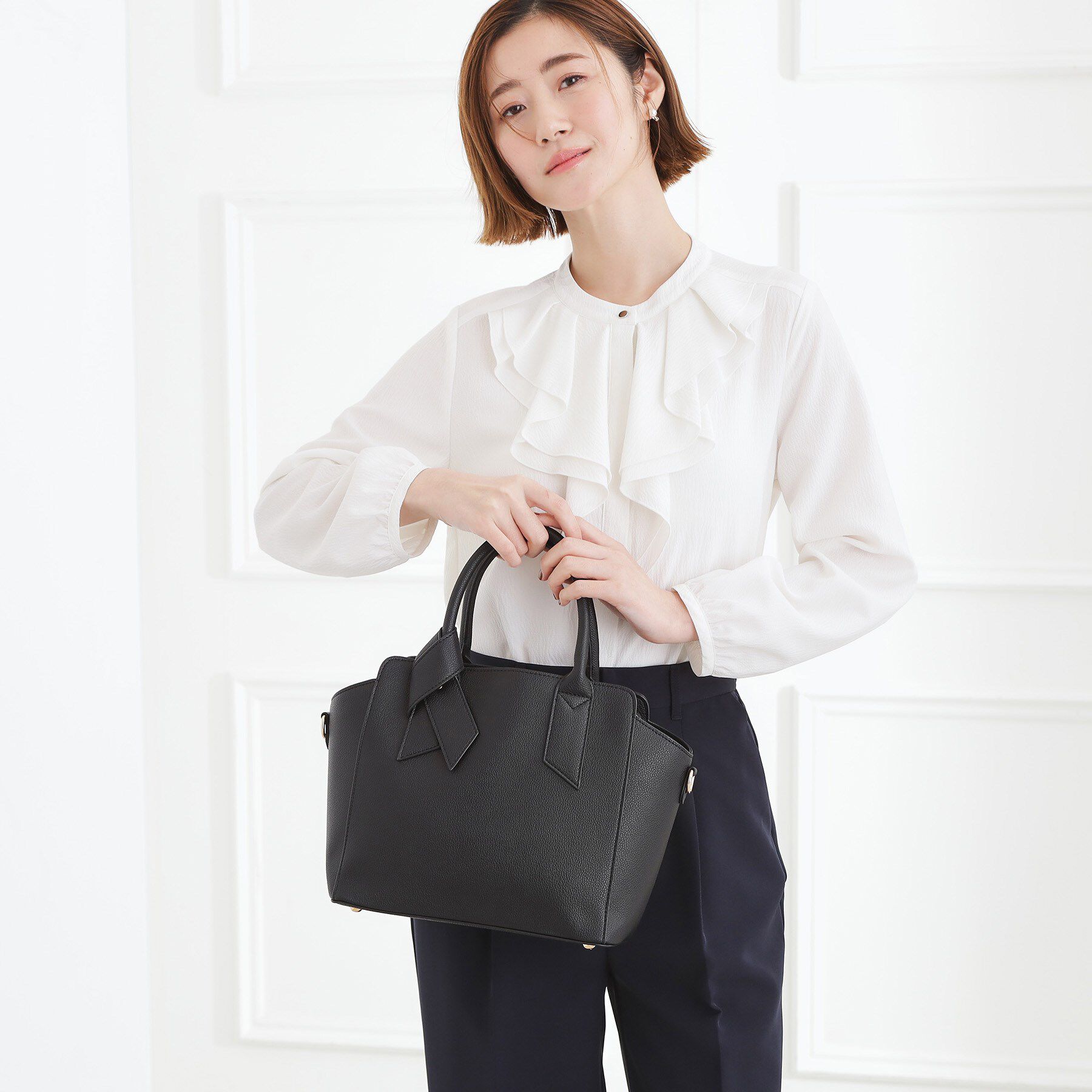 grove「【人間工学】ノットハンドル2WAYトート」|トートバッグ|