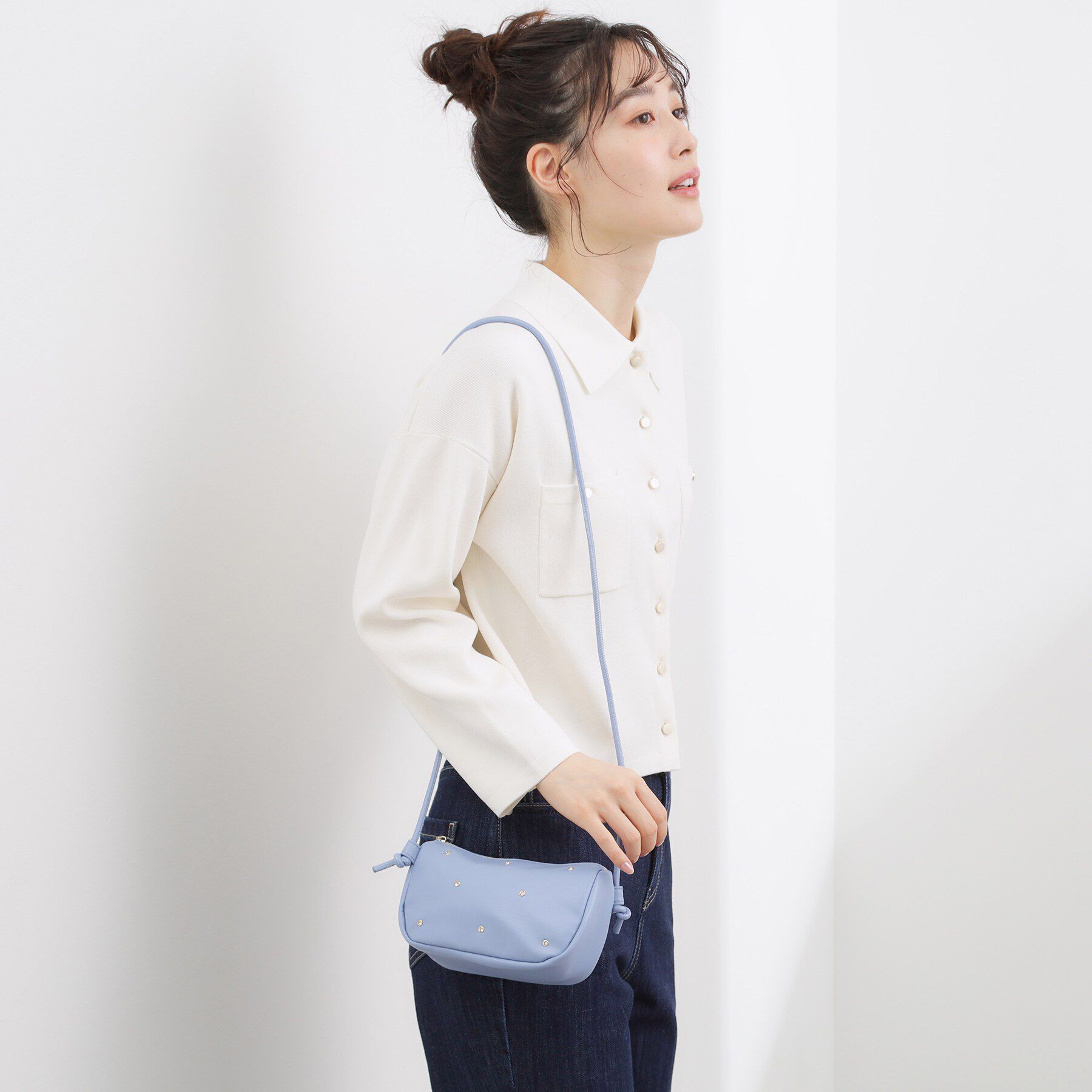 grove「キラスタッズラウンドミニショルダー」|ショルダー・メッセンジャー|