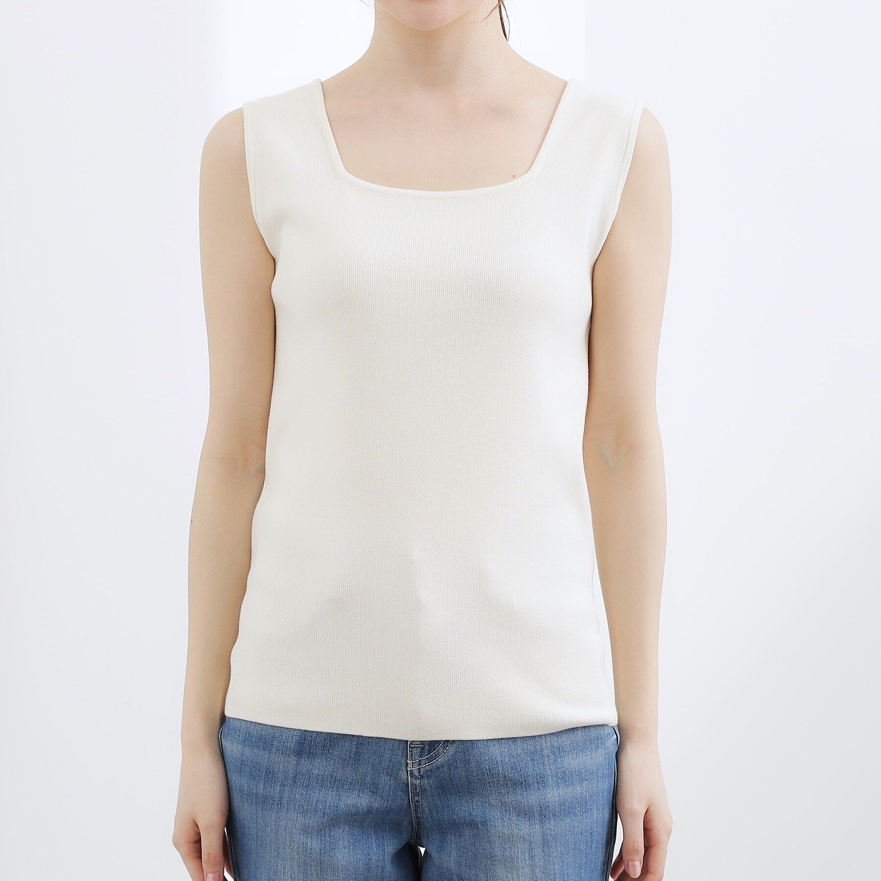 grove「2WAYスクエアニットタンク」|キャミソール|