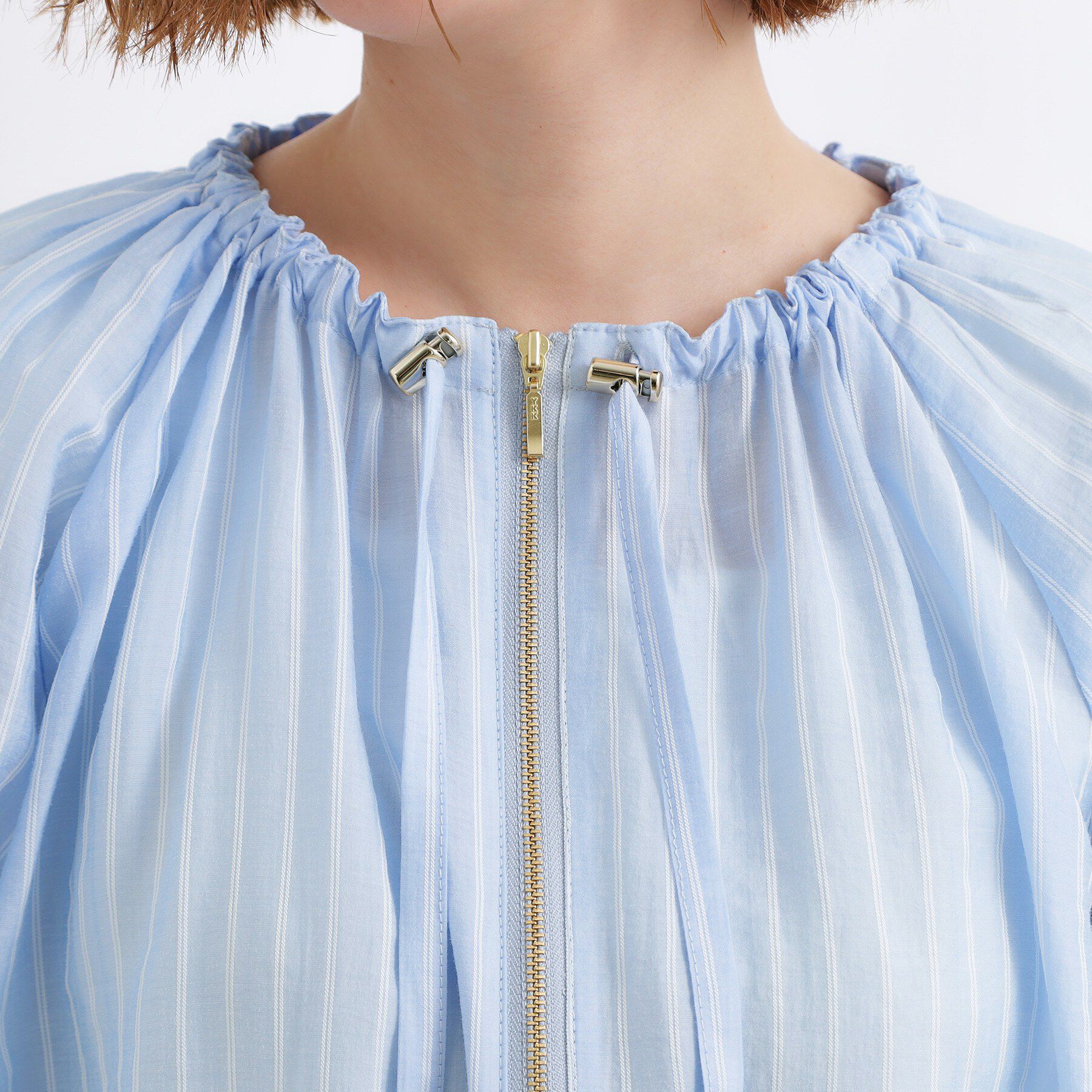 grove「気温調整にも◎ブラウス感覚で羽織れるシアーブルゾン」|ブルゾン・スタジャン|