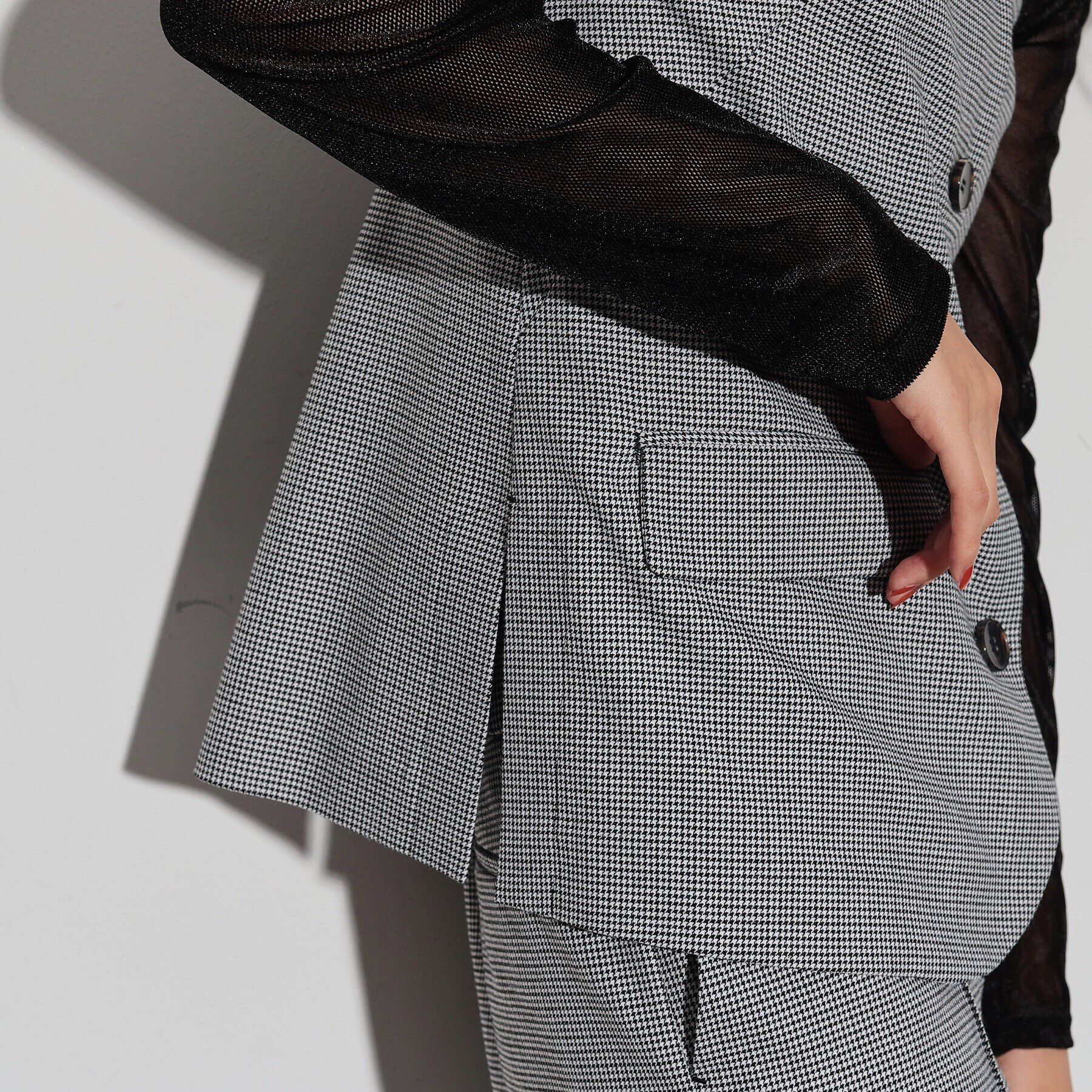 GALLEST「ベアトップチェックジレ」|ベスト・ジレ|