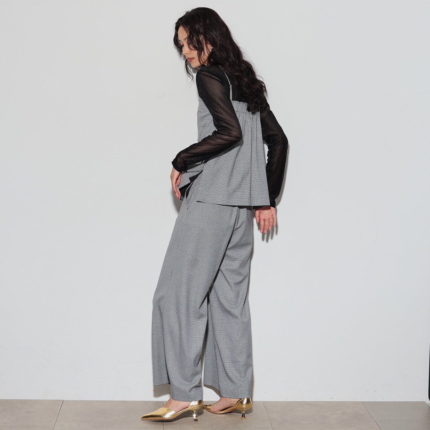 GALLEST「ブロックチェックワイドパンツ」|その他|