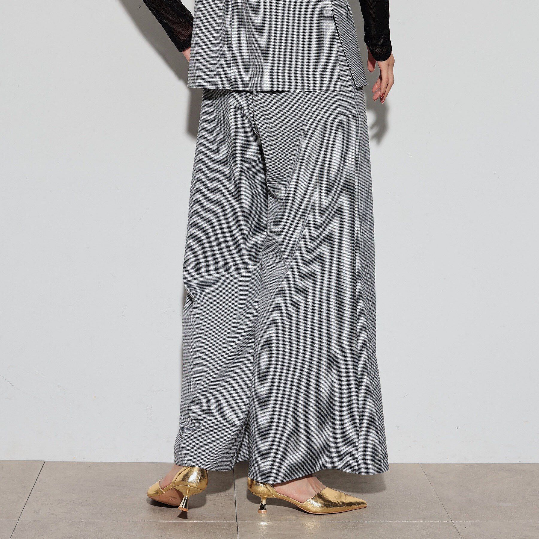 GALLEST「ブロックチェックワイドパンツ」|その他|
