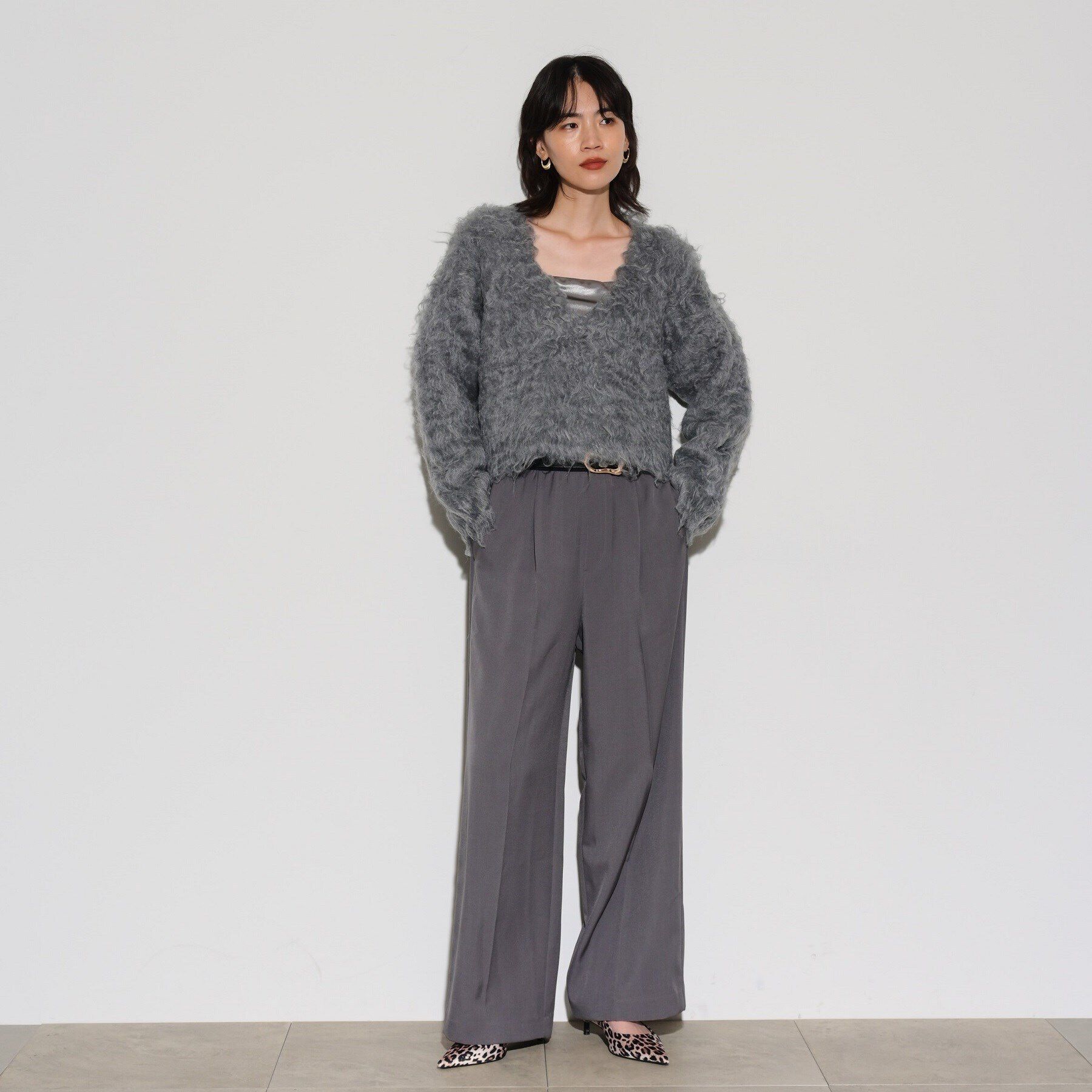 GALLEST「【ラシック＆WEB限定】Vネックシャギーニット」|ニット・セーター|