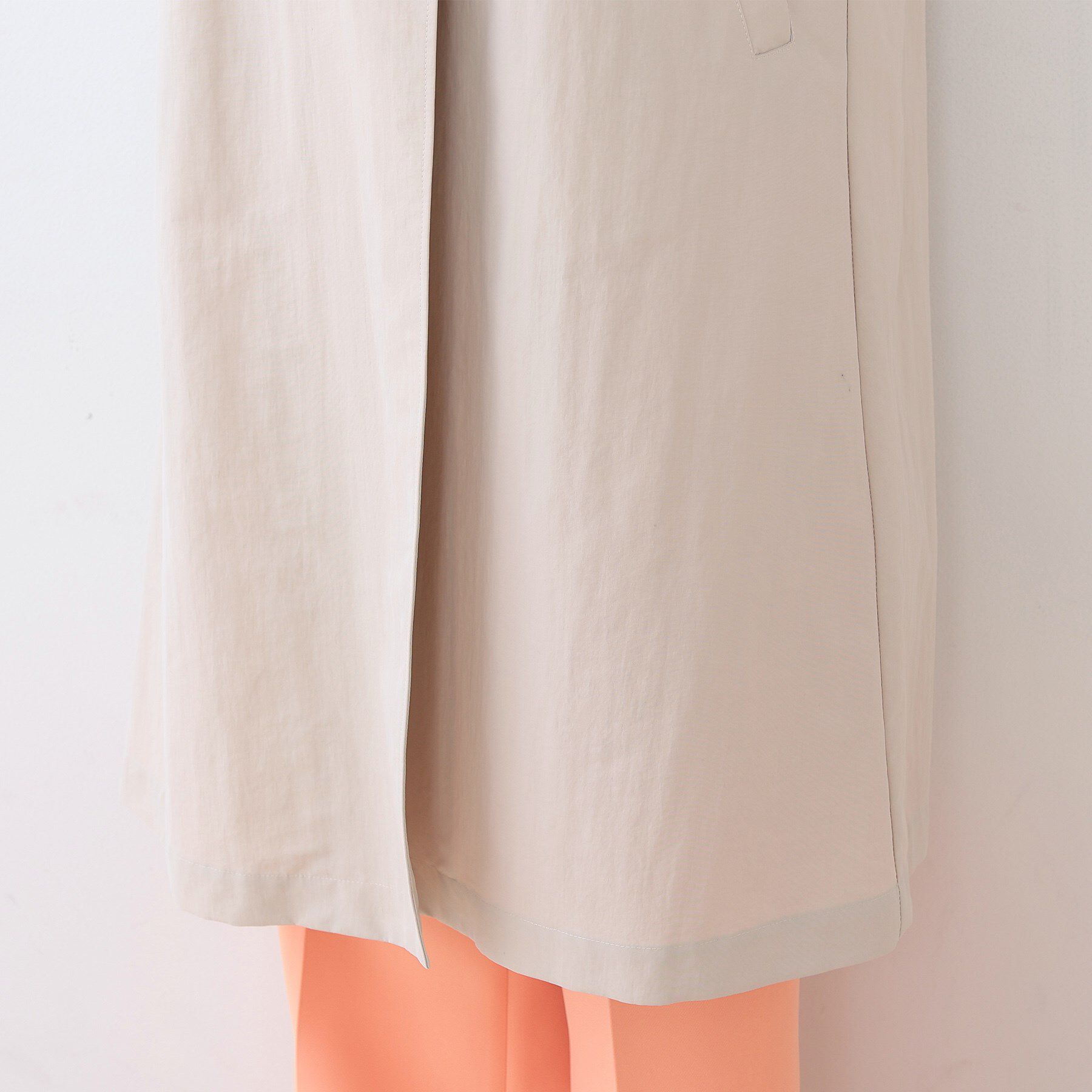 INDIVI「【撥水／UVケア／軽量】トレンチ風ロングコート」|トレンチコート|