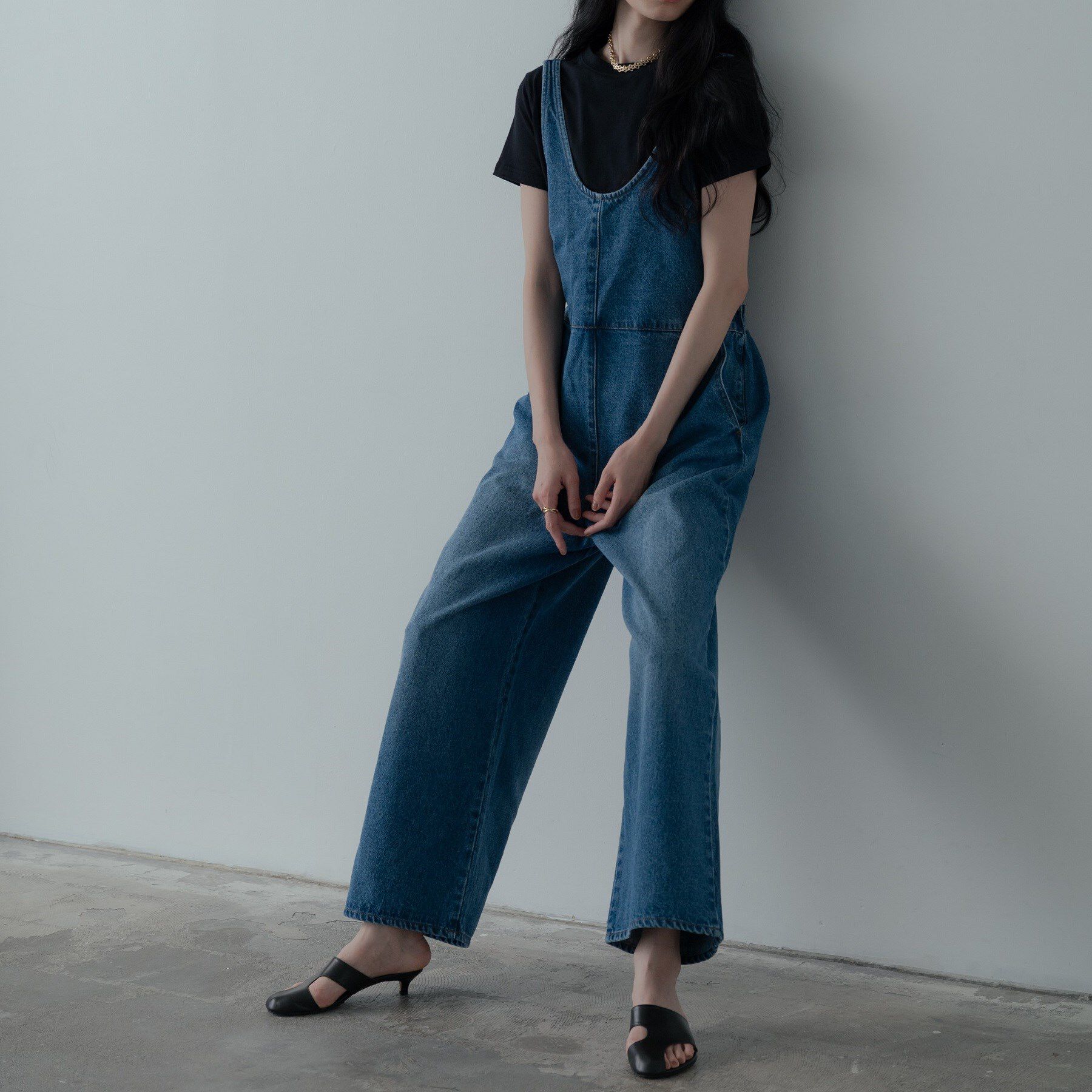 GALLEST「デニムサロペット」|オールインワン|