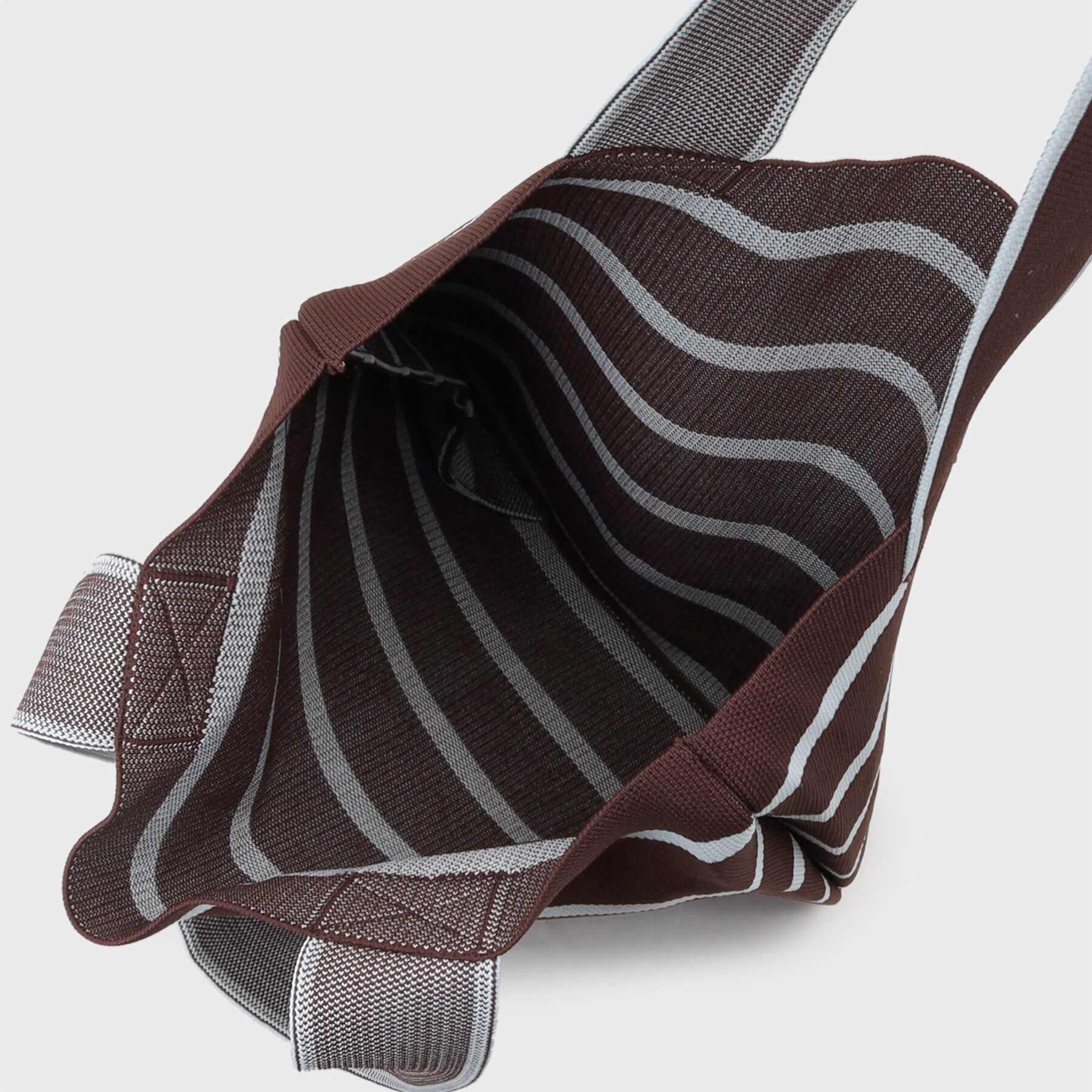 INDIVI「【WEB限定カラー／A4収納】柄ニットバッグ」|トートバッグ|