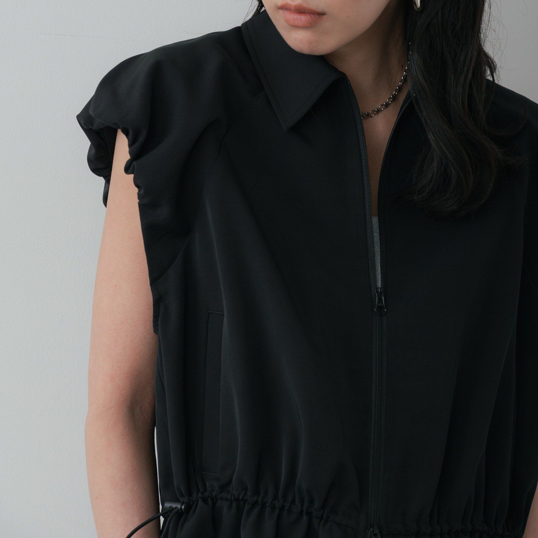 GALLEST「ジップアップフォルムブルゾン【セットアップ可能／UVカット／接触冷感】」|ブルゾン・スタジャン|