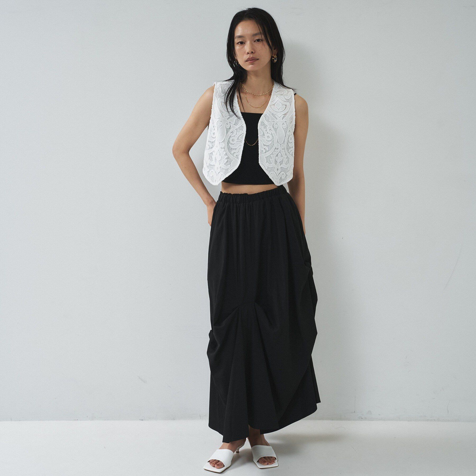 GALLEST「ショートレースジレ」|シャツ・ブラウス|