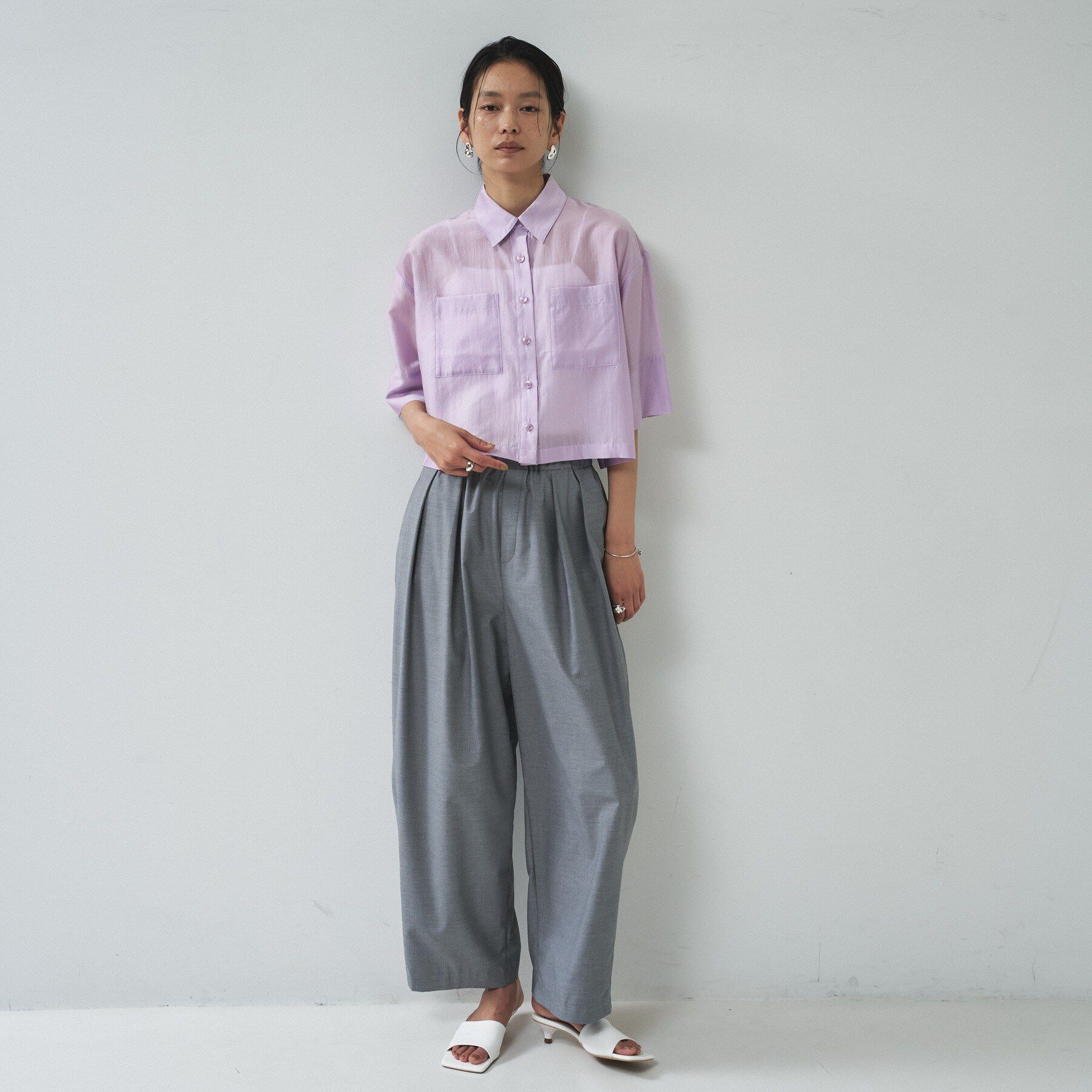 GALLEST「ボックスシルエットシアーシャツ」|シャツ・ブラウス|