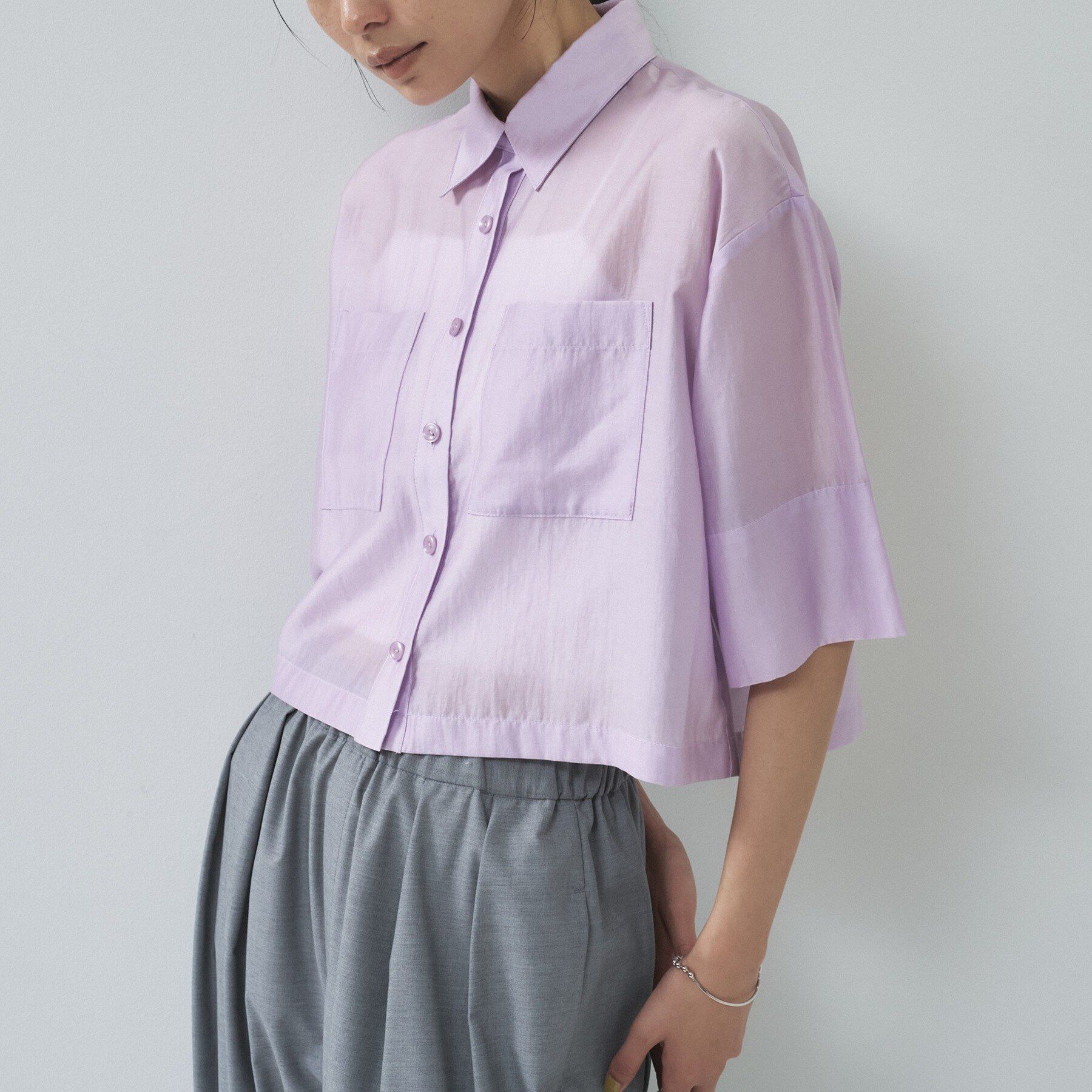 GALLEST「ボックスシルエットシアーシャツ」|シャツ・ブラウス|