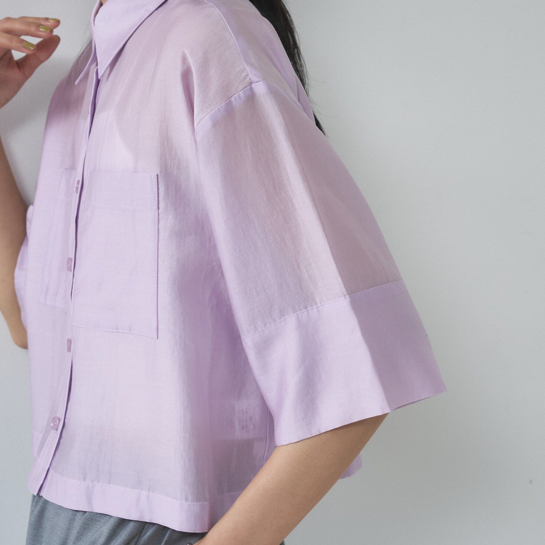 GALLEST「ボックスシルエットシアーシャツ」|シャツ・ブラウス|