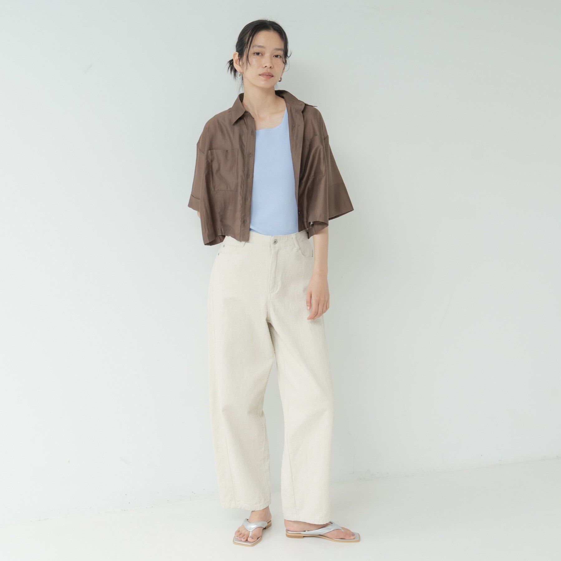 GALLEST「ボックスシルエットシアーシャツ」|シャツ・ブラウス|