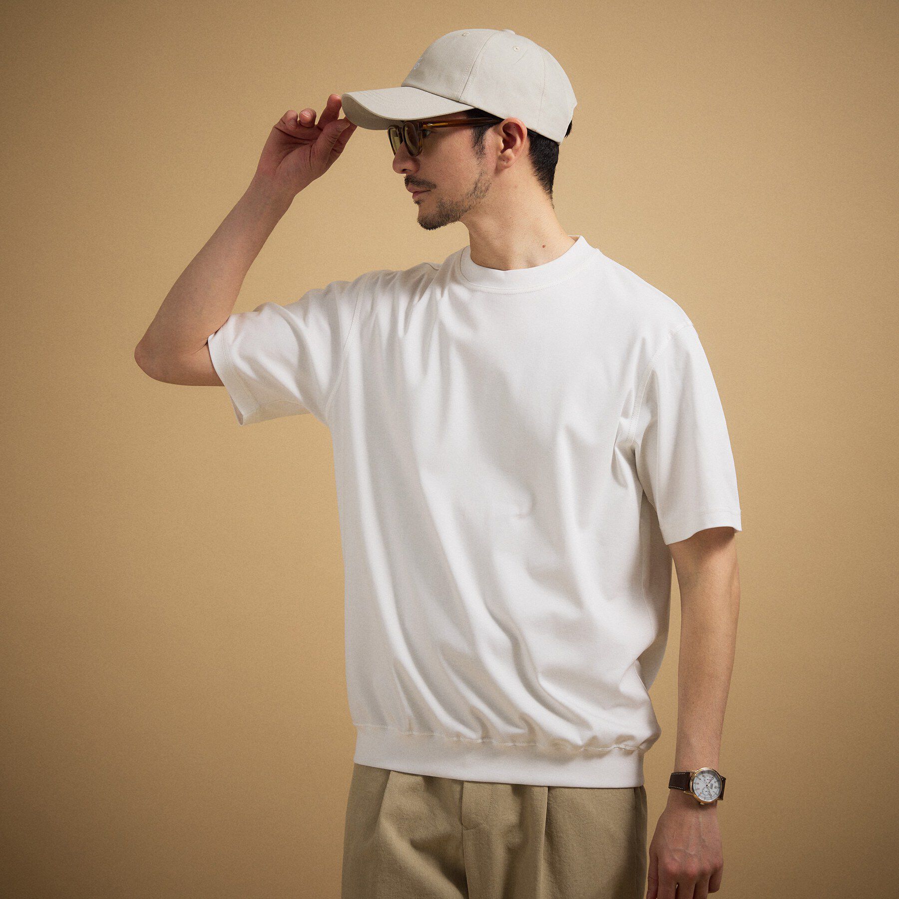 TAKEO KIKUCHI「【接触冷感】アイスクリアコットン プルオーバー」|Tシャツ・カットソー|