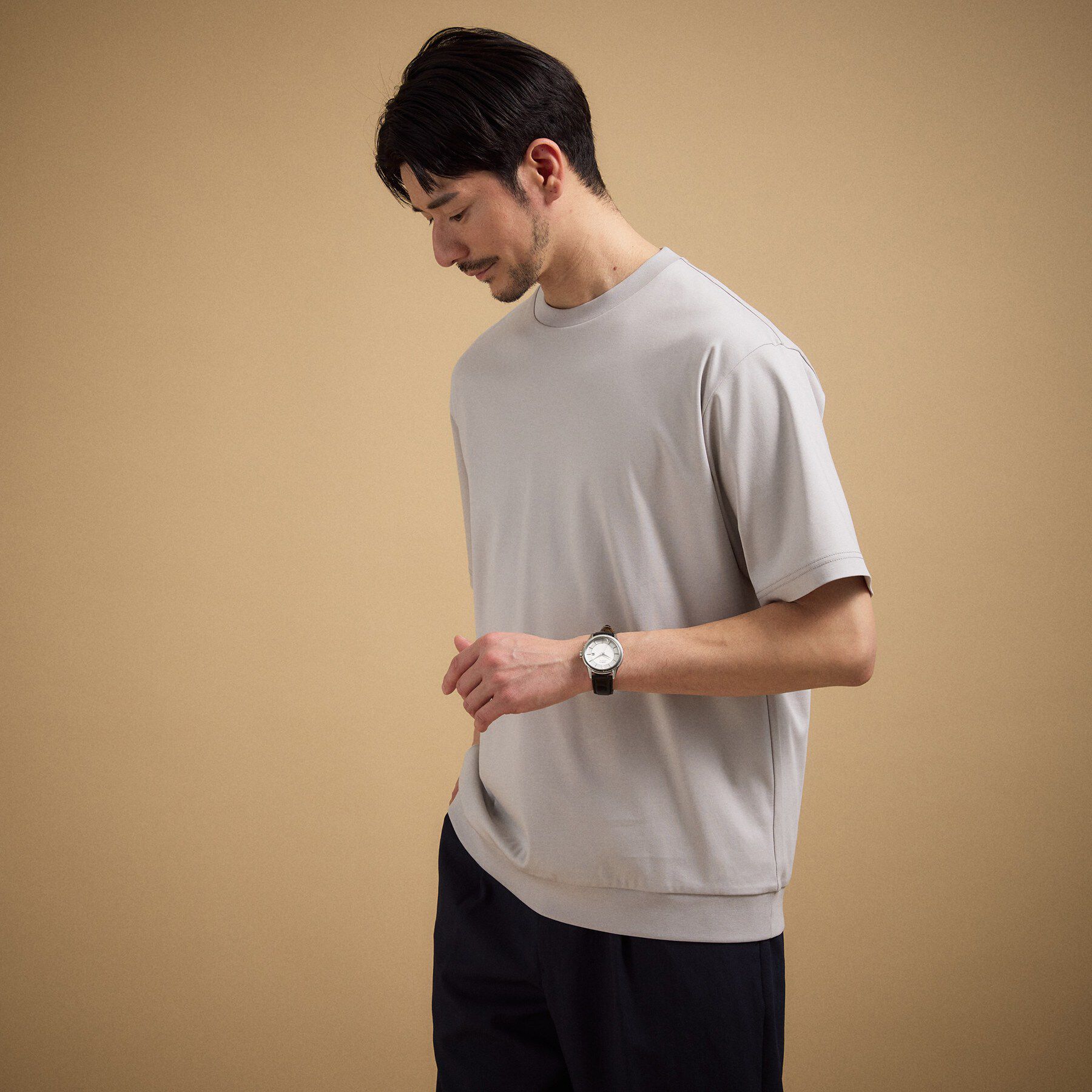 TAKEO KIKUCHI「【接触冷感】アイスクリアコットン プルオーバー」|Tシャツ・カットソー|