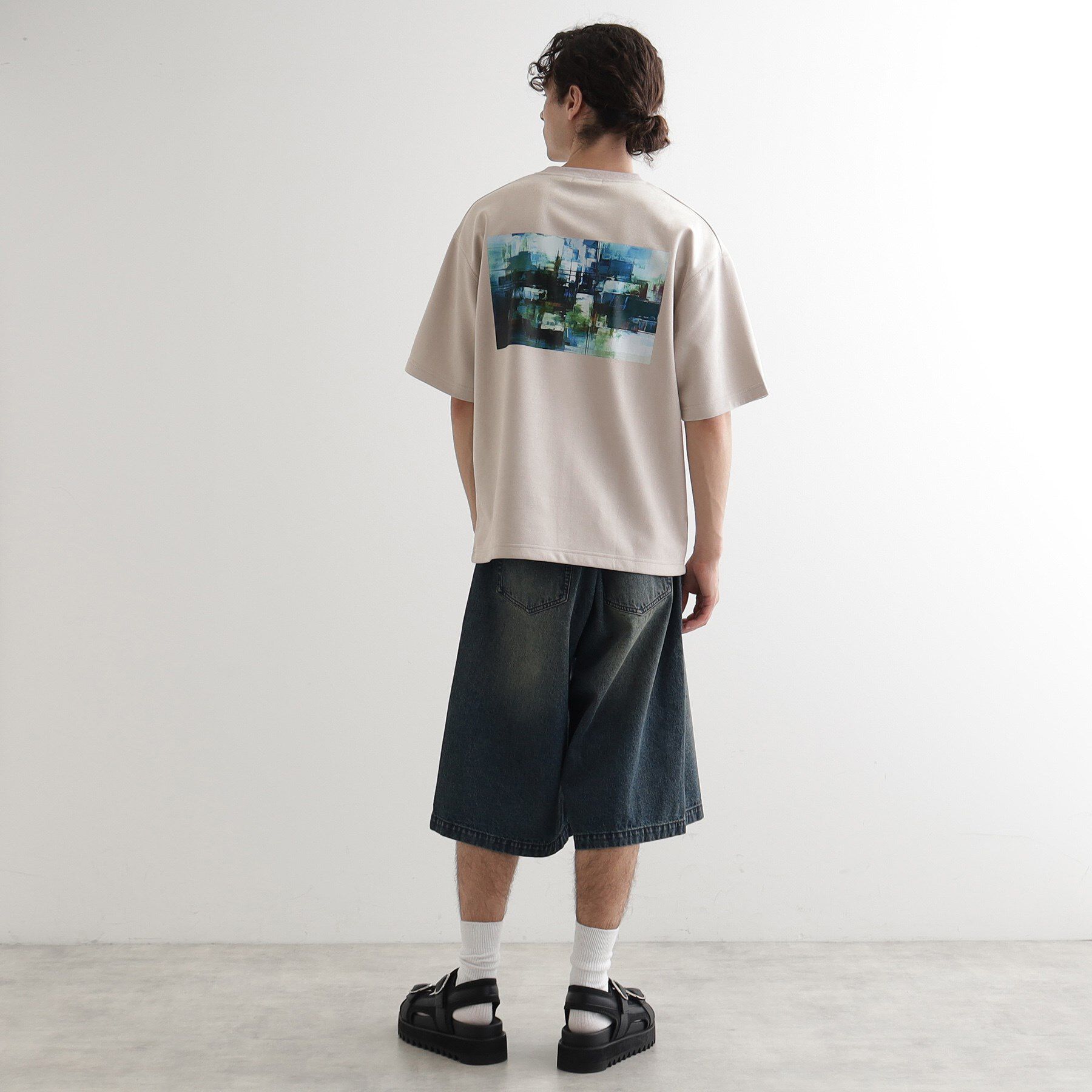 tk.TAKEO KIKUCHI「サマースウェード アブストカットソー」|Tシャツ・カットソー|