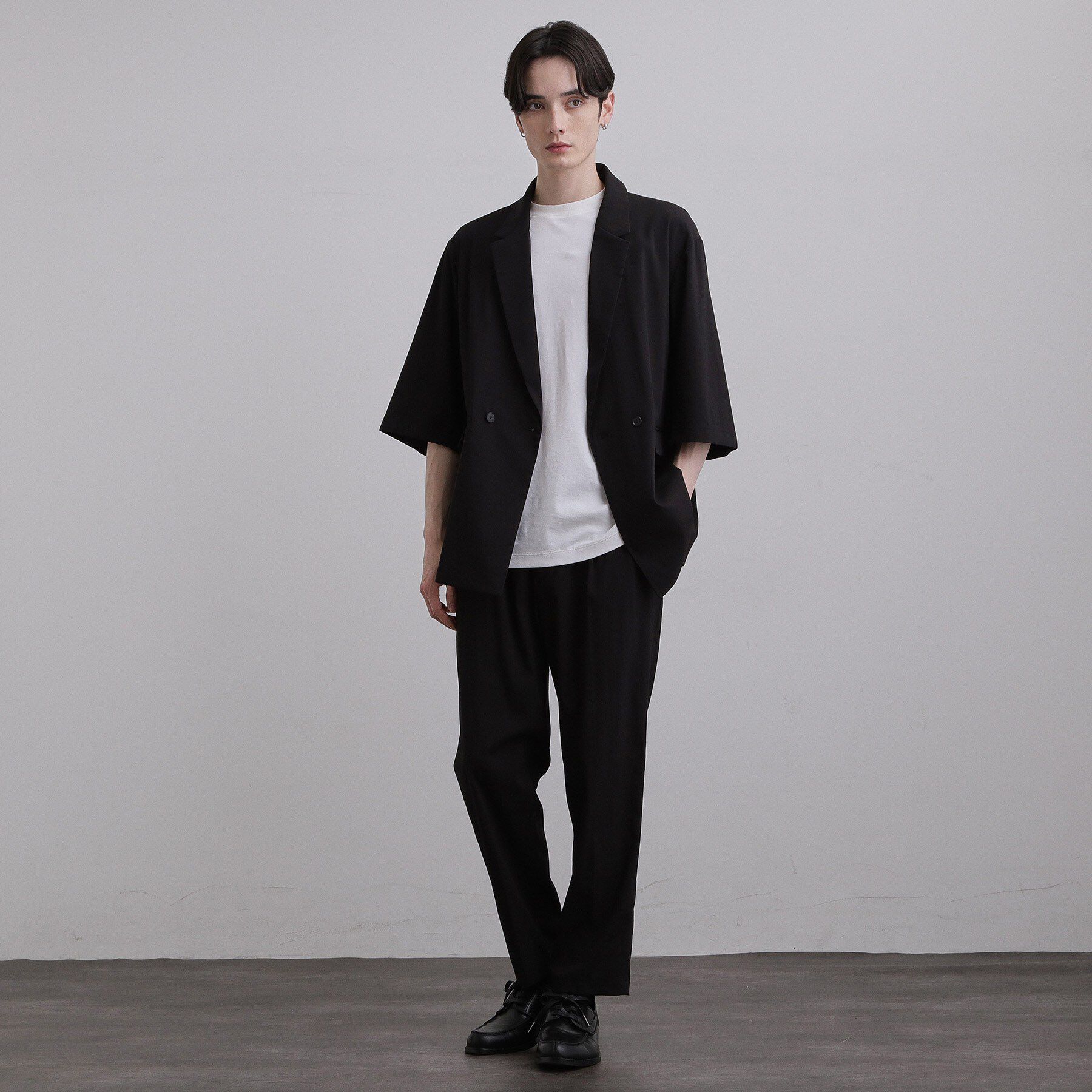 tk.TAKEO KIKUCHI「【接触冷感／UVCUT】COOL PLAYワイドテーパードスラックス」|その他|