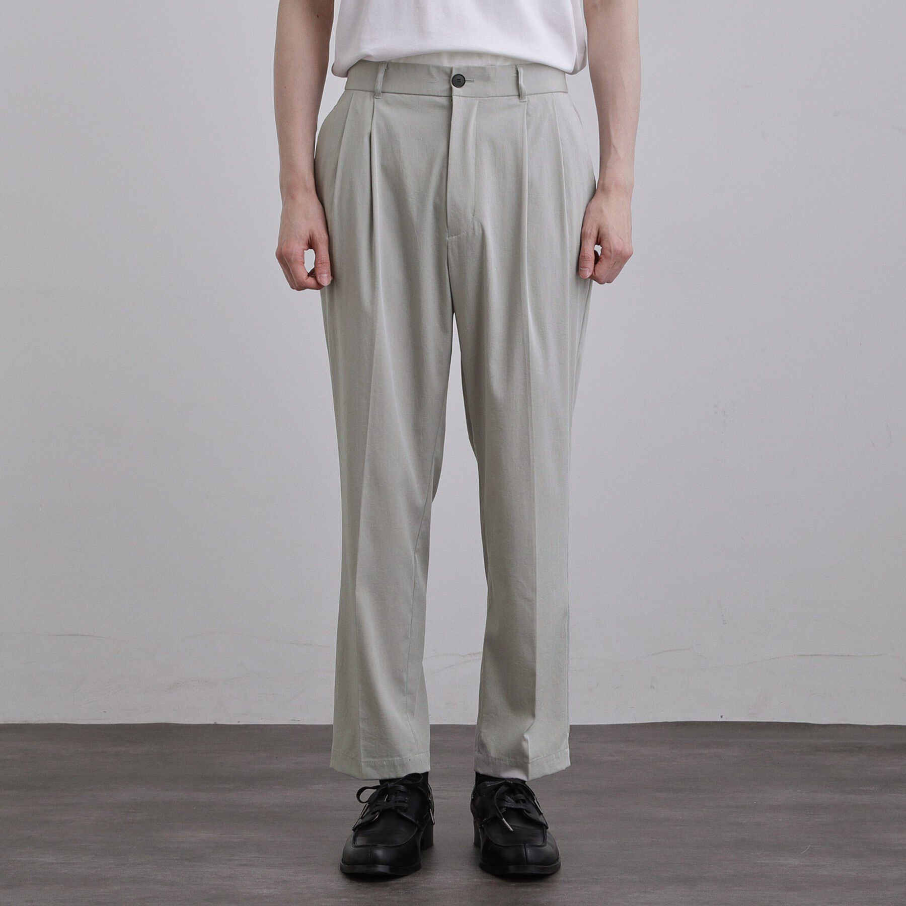 tk.TAKEO KIKUCHI「【接触冷感／UVCUT】COOL PLAYワイドテーパードスラックス」|その他|