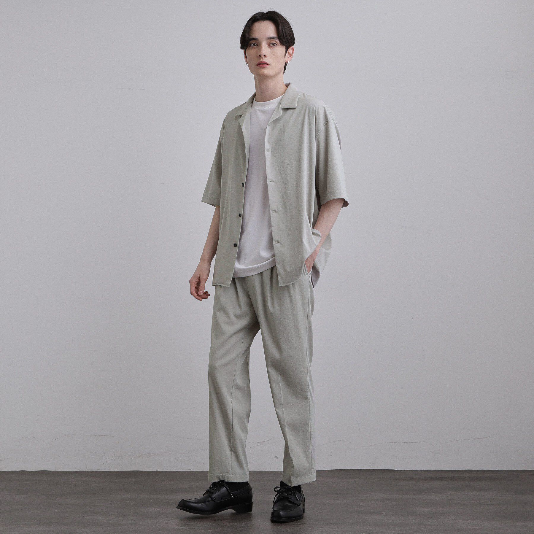 tk.TAKEO KIKUCHI「【接触冷感／UVCUT】COOL PLAYワイドテーパードスラックス」|その他|