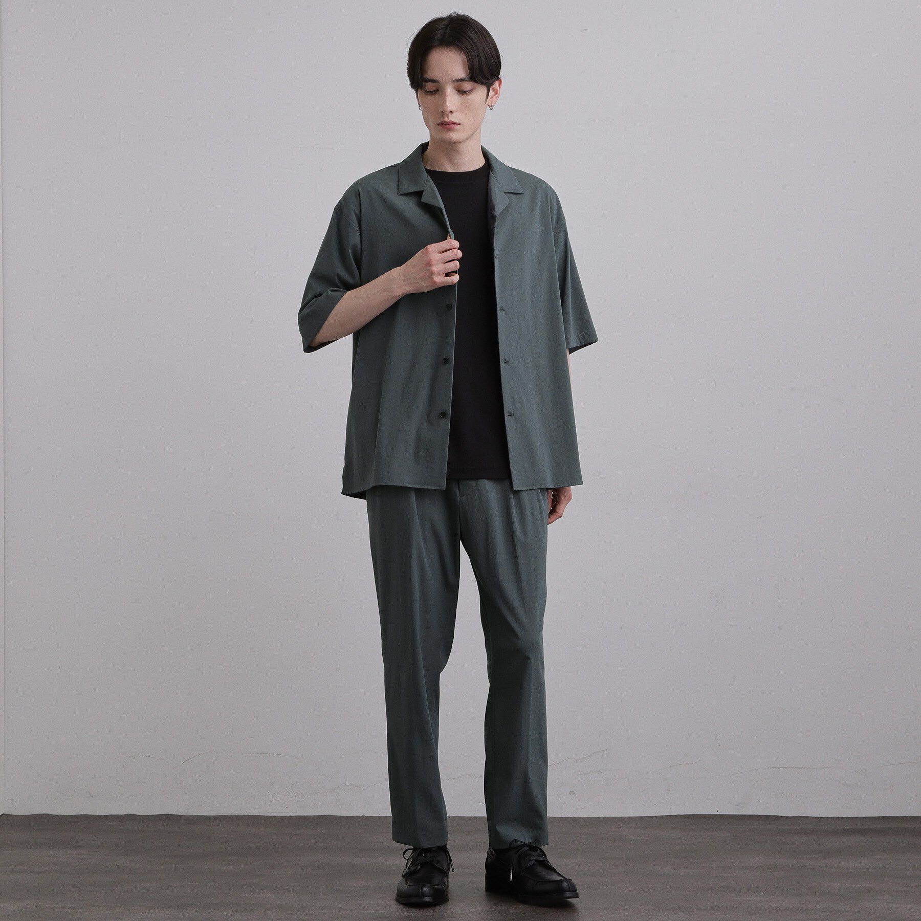 tk.TAKEO KIKUCHI「【接触冷感／UVCUT】COOL PLAYワイドテーパードスラックス」|その他|