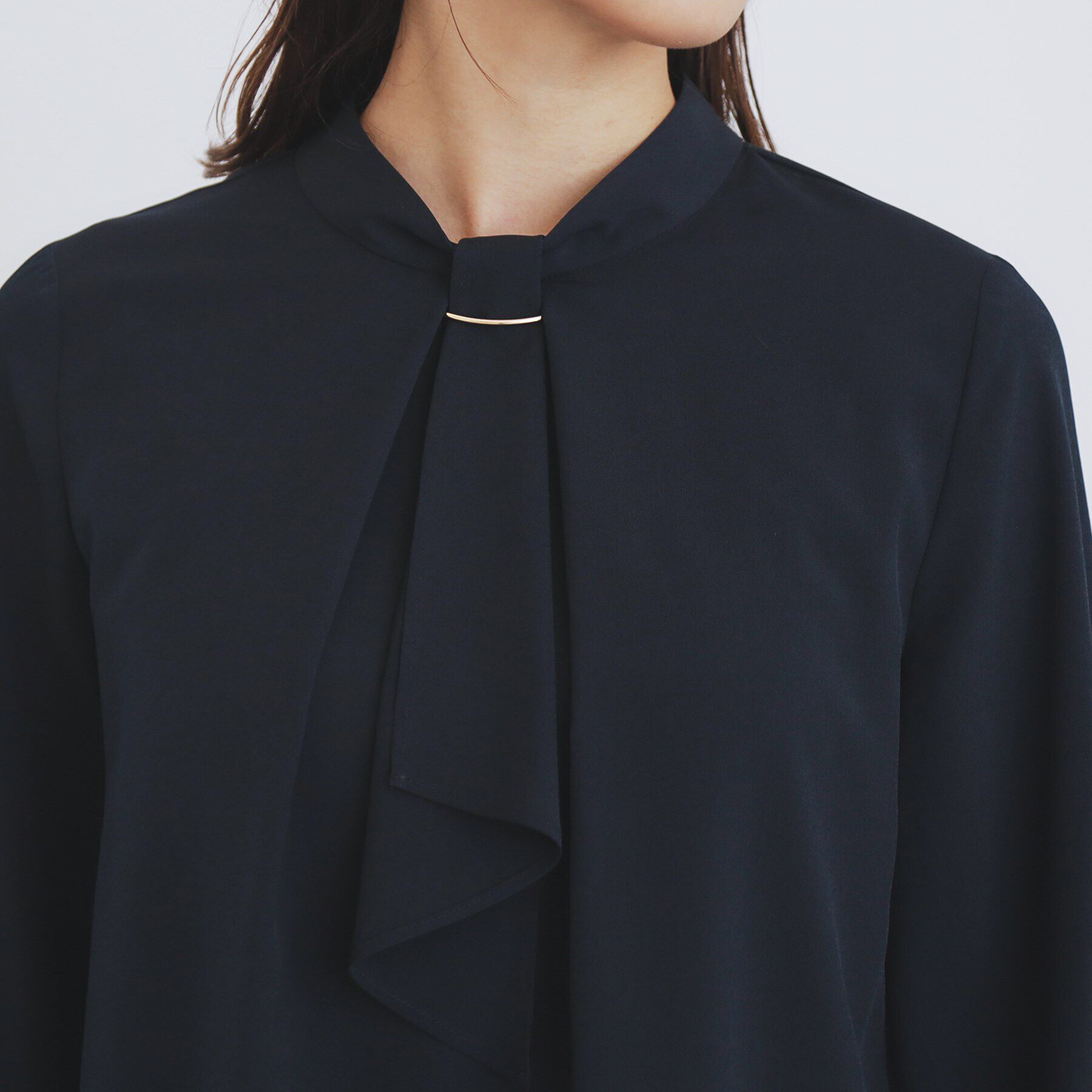 index「《XS-LLsize》通勤対応/ボウタイブラウス/取り外しパーツ付き 【洗濯機洗い可/防シワ】」|シャツ・ブラウス|