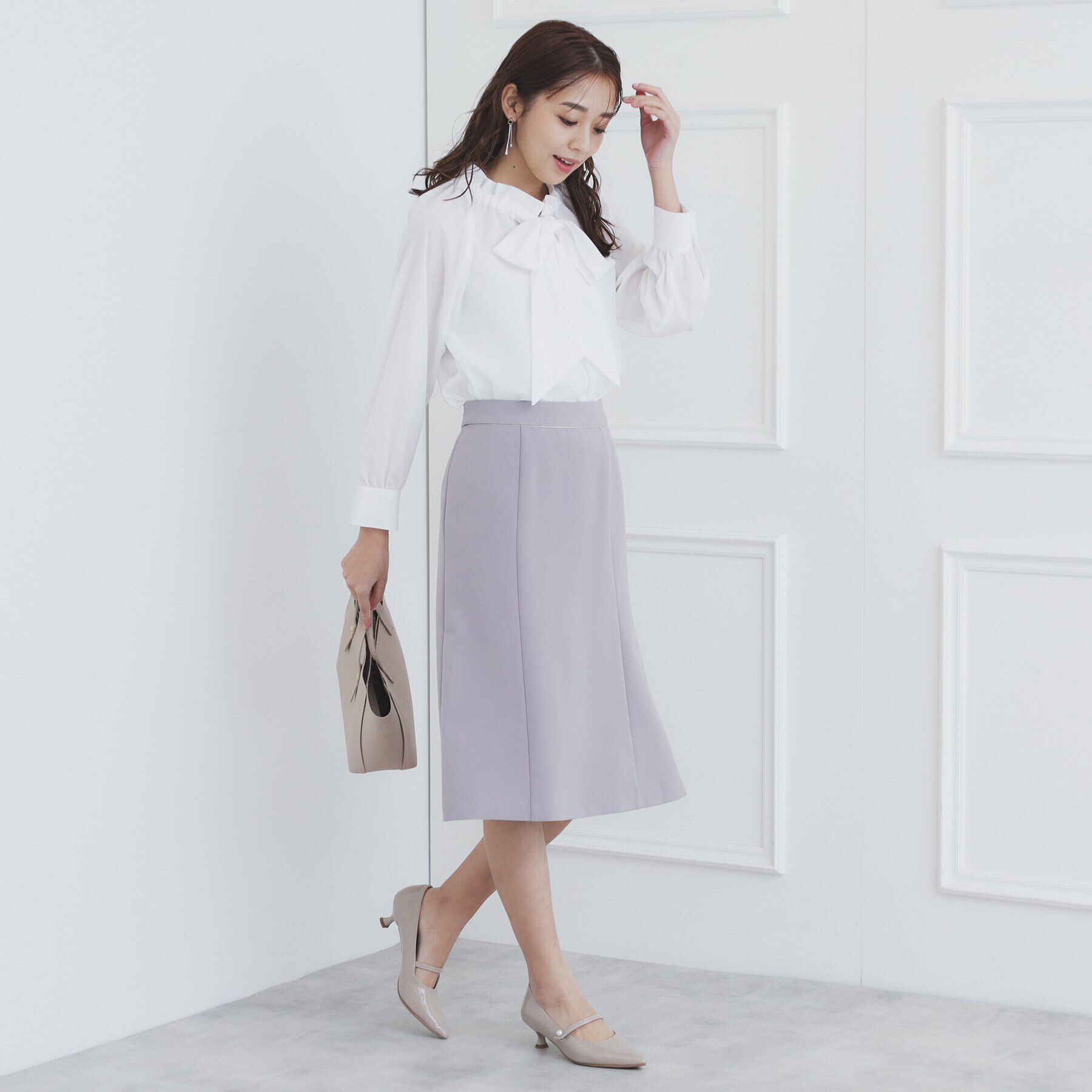 index「フリルギャザーボウタイブラウス【洗濯機可】」|シャツ・ブラウス|