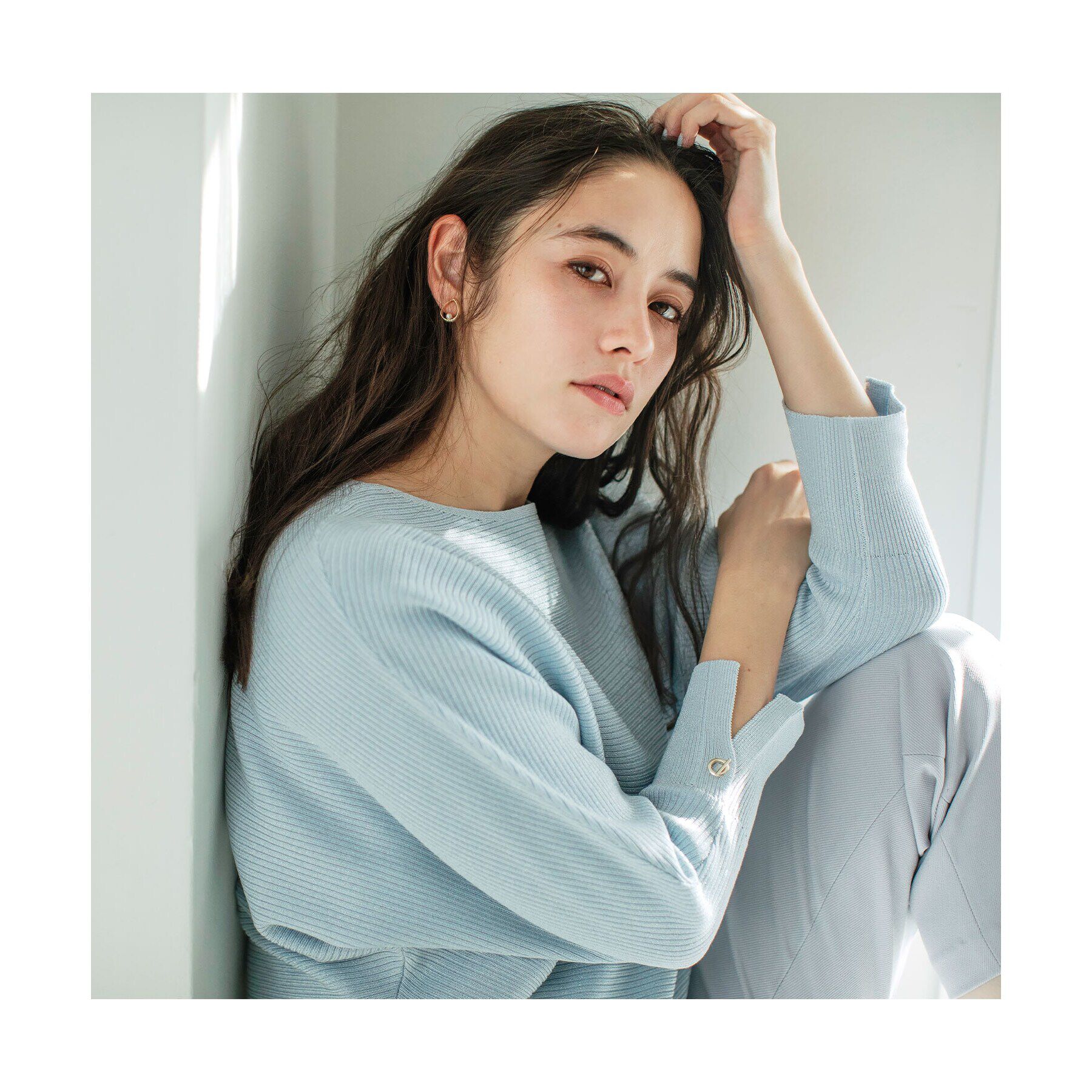 index「《5color》ドルマンリブニット【洗濯機洗い可/抗ピル】」|ニット・セーター|