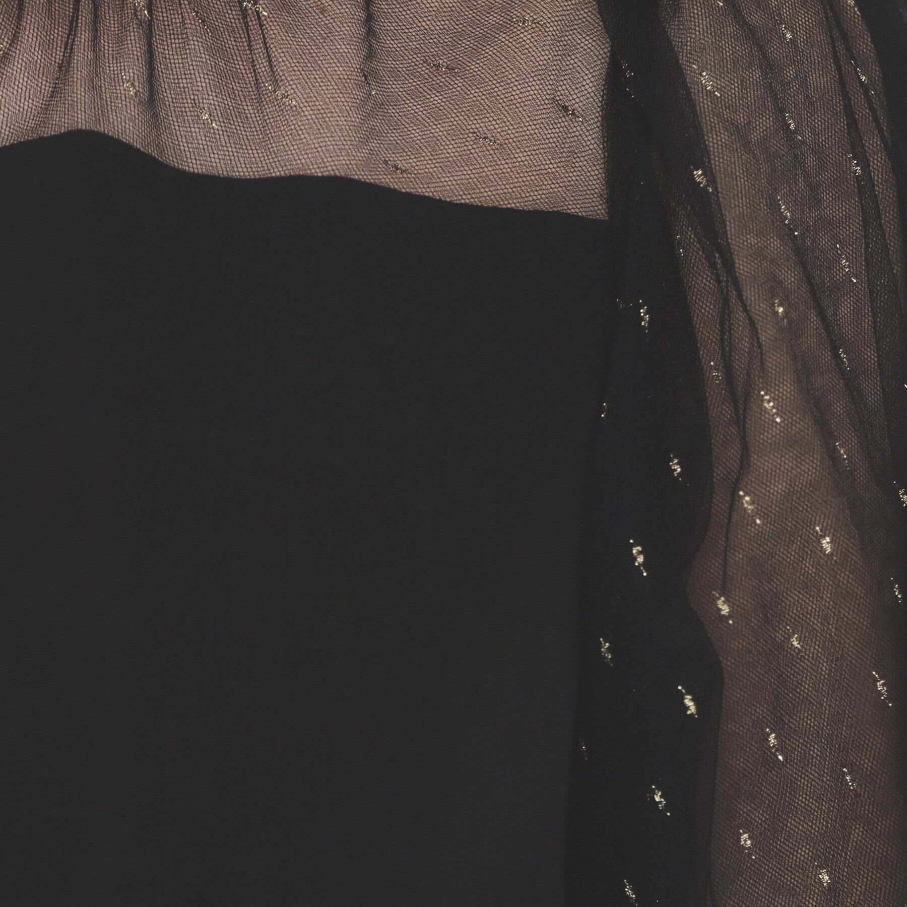 index「ドットチュールスリーブドッキングワンピース【洗濯機洗い可】」|ワンピース|